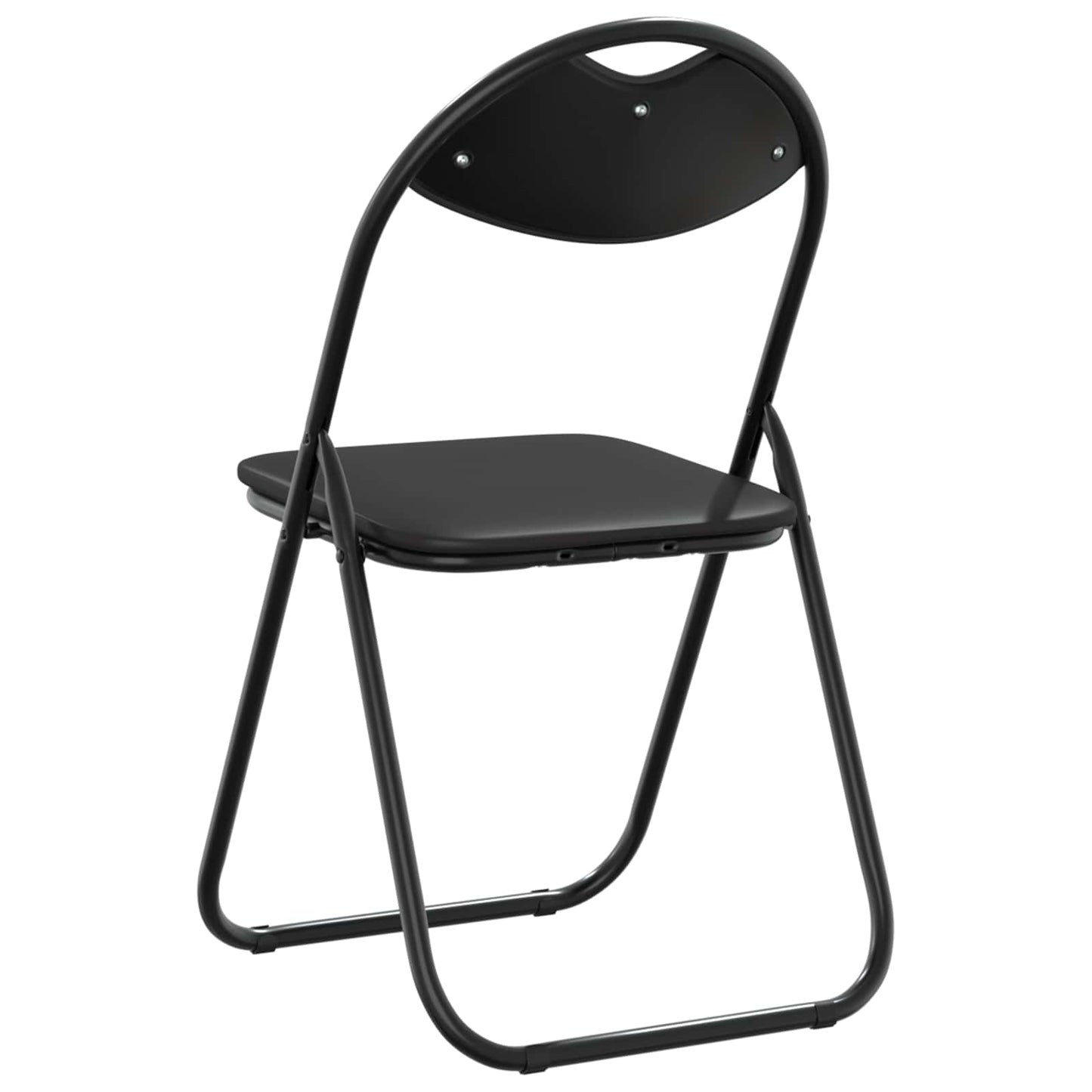 vidaXL Σαλονάκι Τραπεζαρίας Αναδιπλούμενο 8 pcs Μαύρο PVC ατσάλι