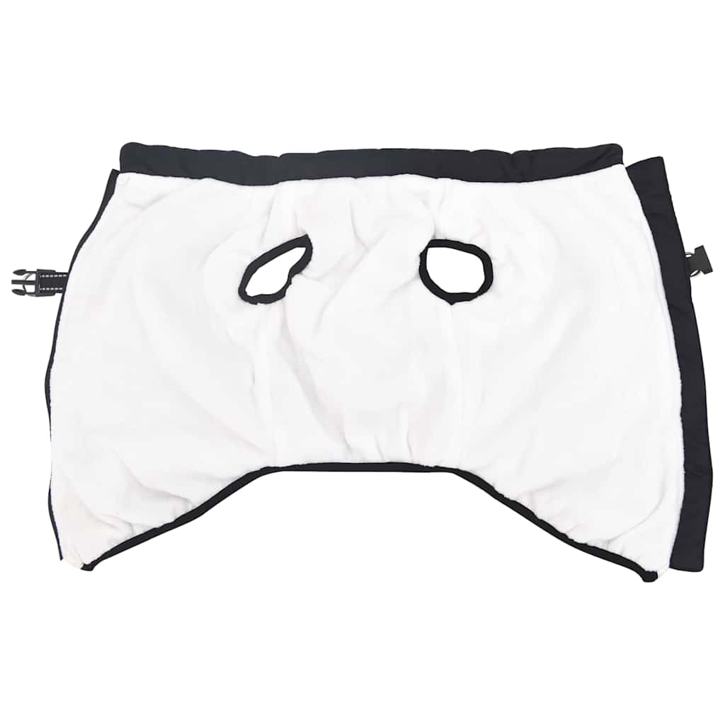 vidaXL Μπουφάν Σκύλου με ιμάντα Σκούρο μπλε 5XL Φλις και Πολυεστέρας