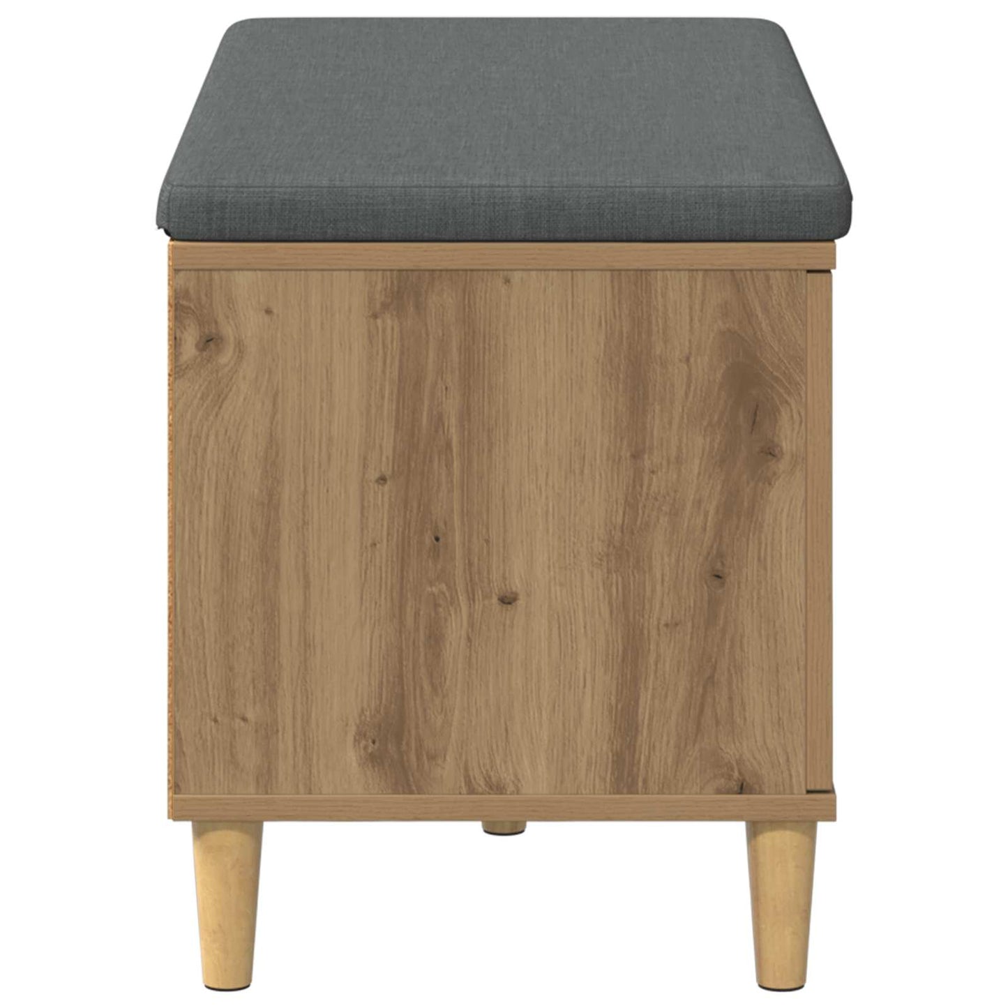vidaXL Πάγκος Παπουτσιών με Μαξιλάρι Artisan Δρυς 80 x 38 x 46 εκ