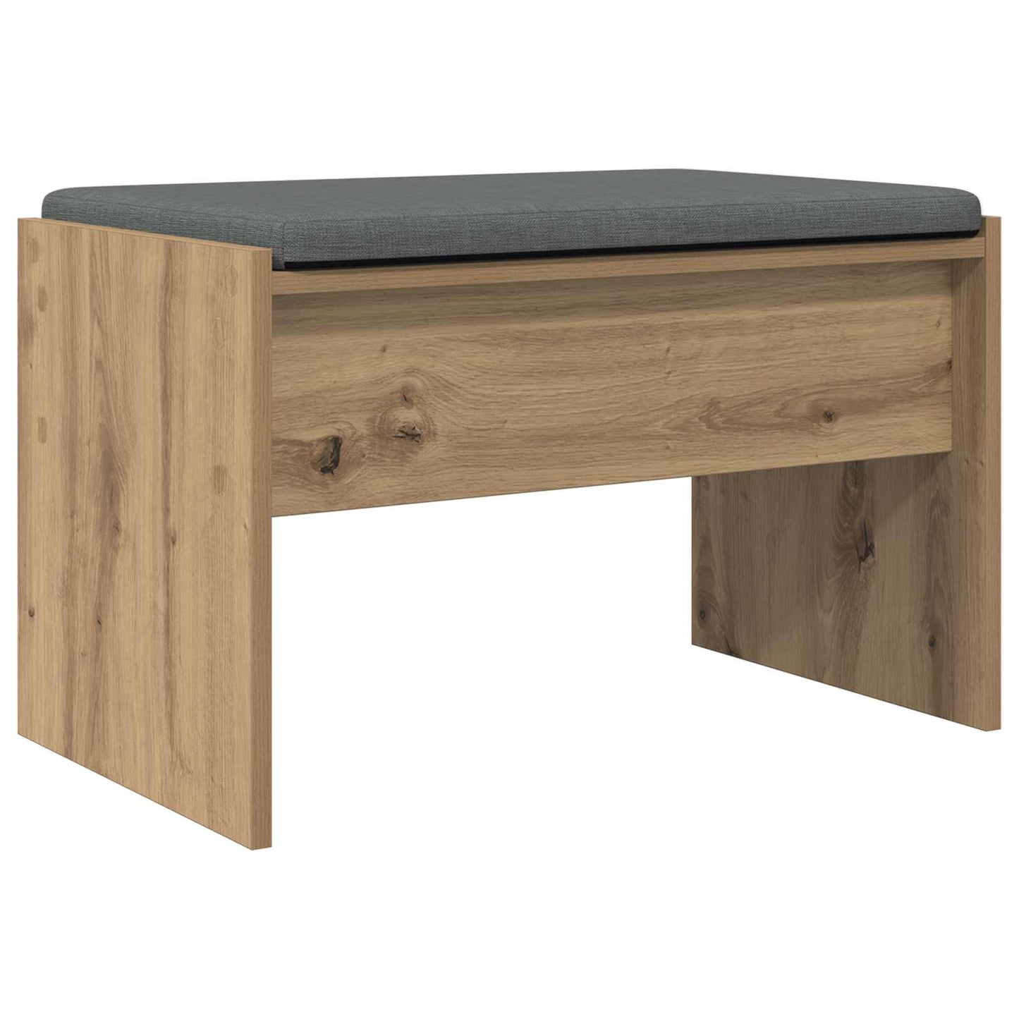 vidaXL Πάγκος Παπουτσιών με Μαξιλάρι Artisan Δρυς 63 x 38 x 40 εκ