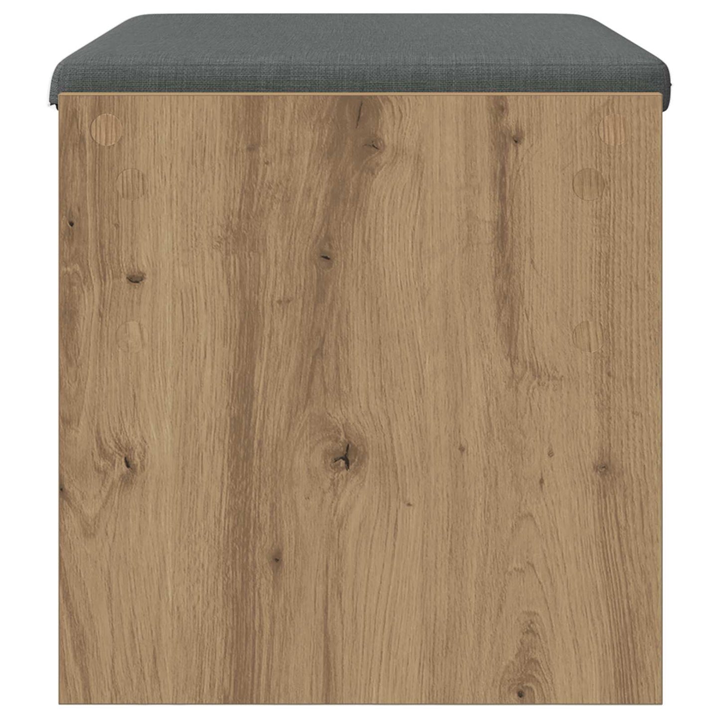 vidaXL Πάγκος Παπουτσιών με Μαξιλάρι Artisan Δρυς 63 x 38 x 40 εκ