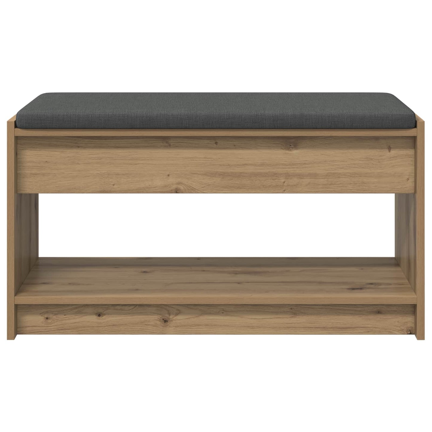 vidaXL Πάγκος Παπουτσιών με Μαξιλάρι Artisan Δρυς 83 x 38 x 45 εκ