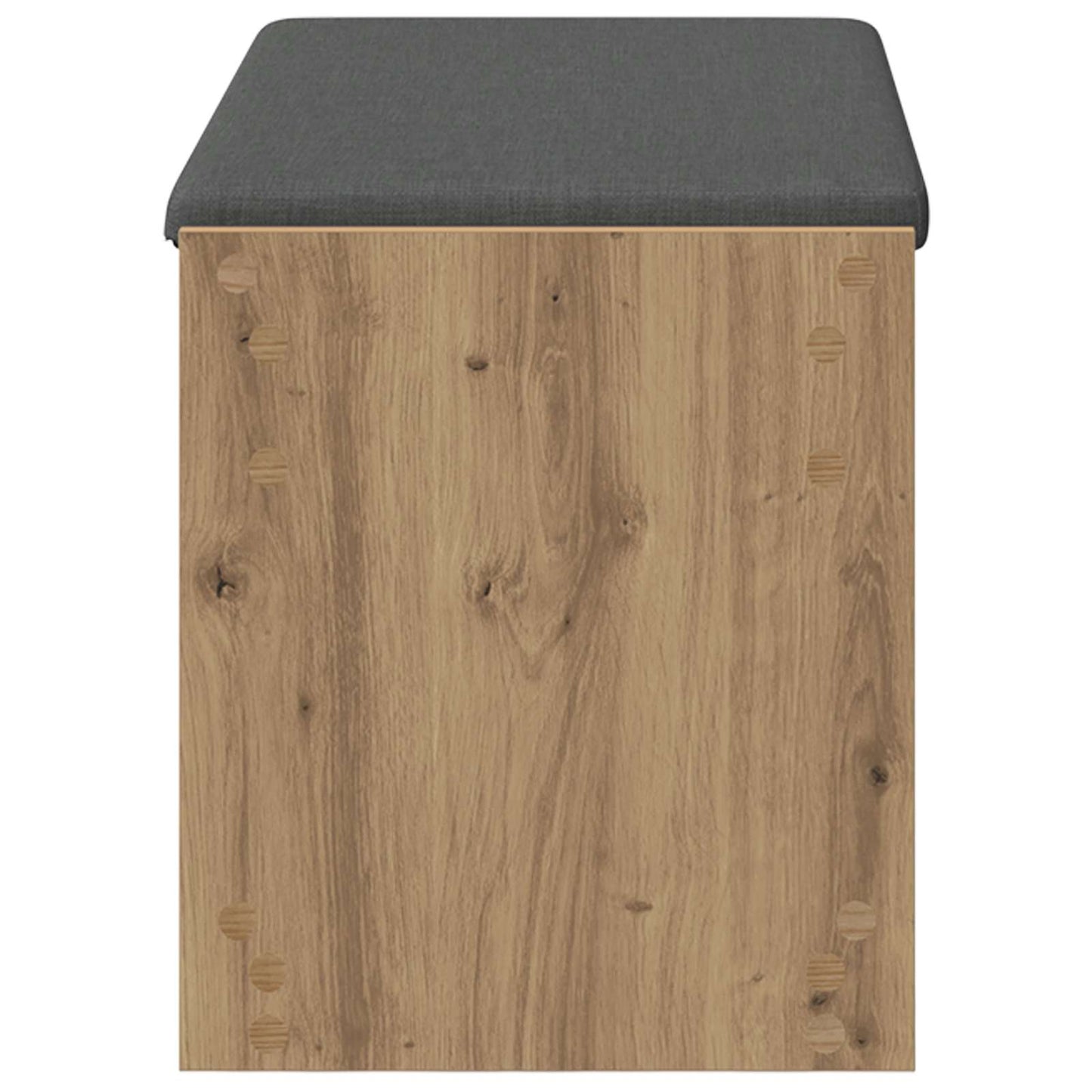 vidaXL Πάγκος Παπουτσιών με Μαξιλάρι Artisan Δρυς 83 x 38 x 45 εκ