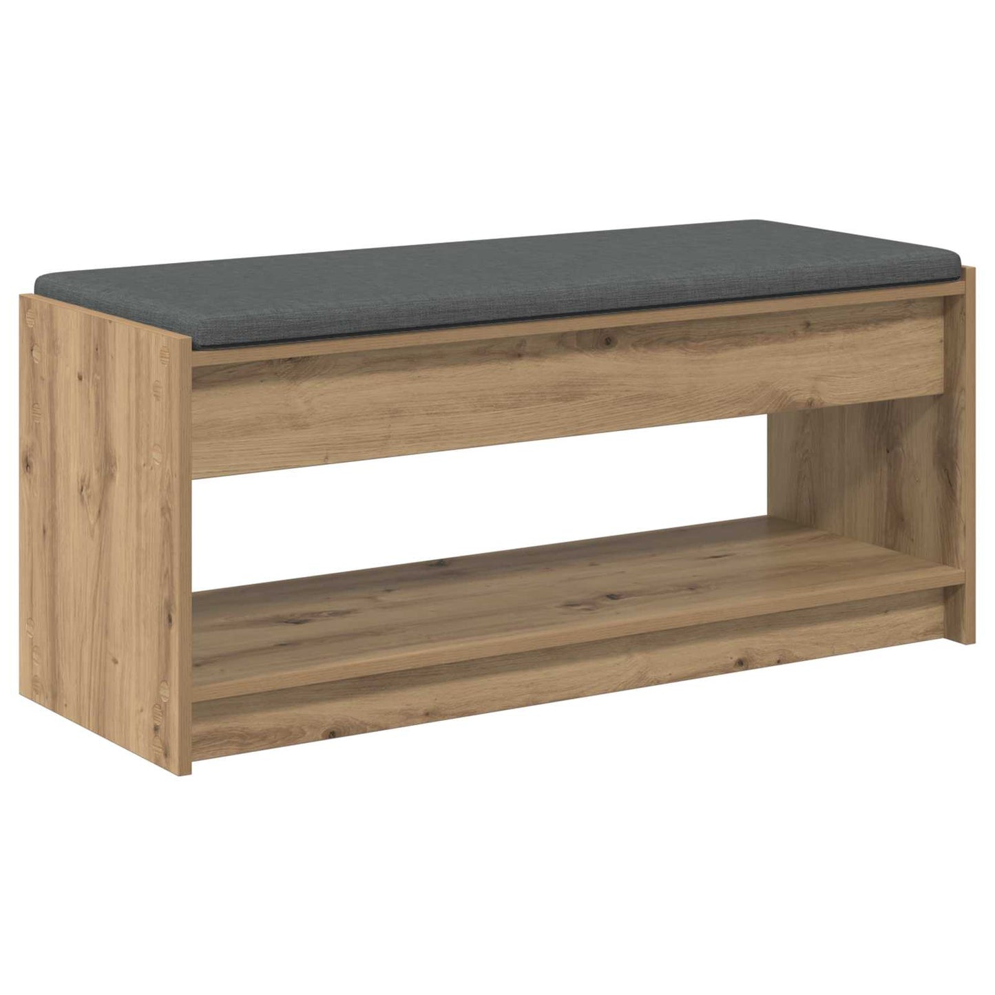 vidaXL Πάγκος Παπουτσιών με Μαξιλάρι Artisan Δρυς 103 x 38 x 45 εκ
