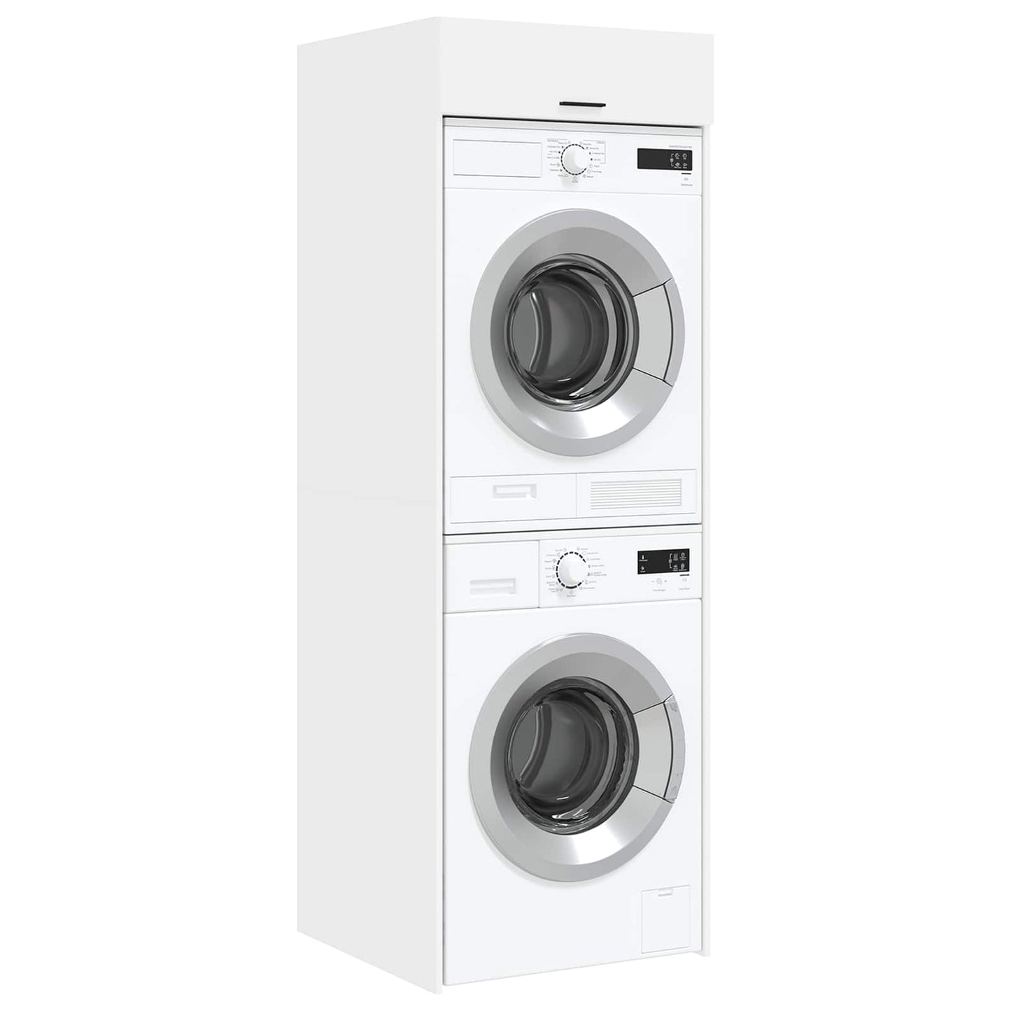 vidaXL Ντουλάπα Πλυντηρίου Λευκό 67,5 x 68 x 200 εκ Επεξεργασμένο ξύλο