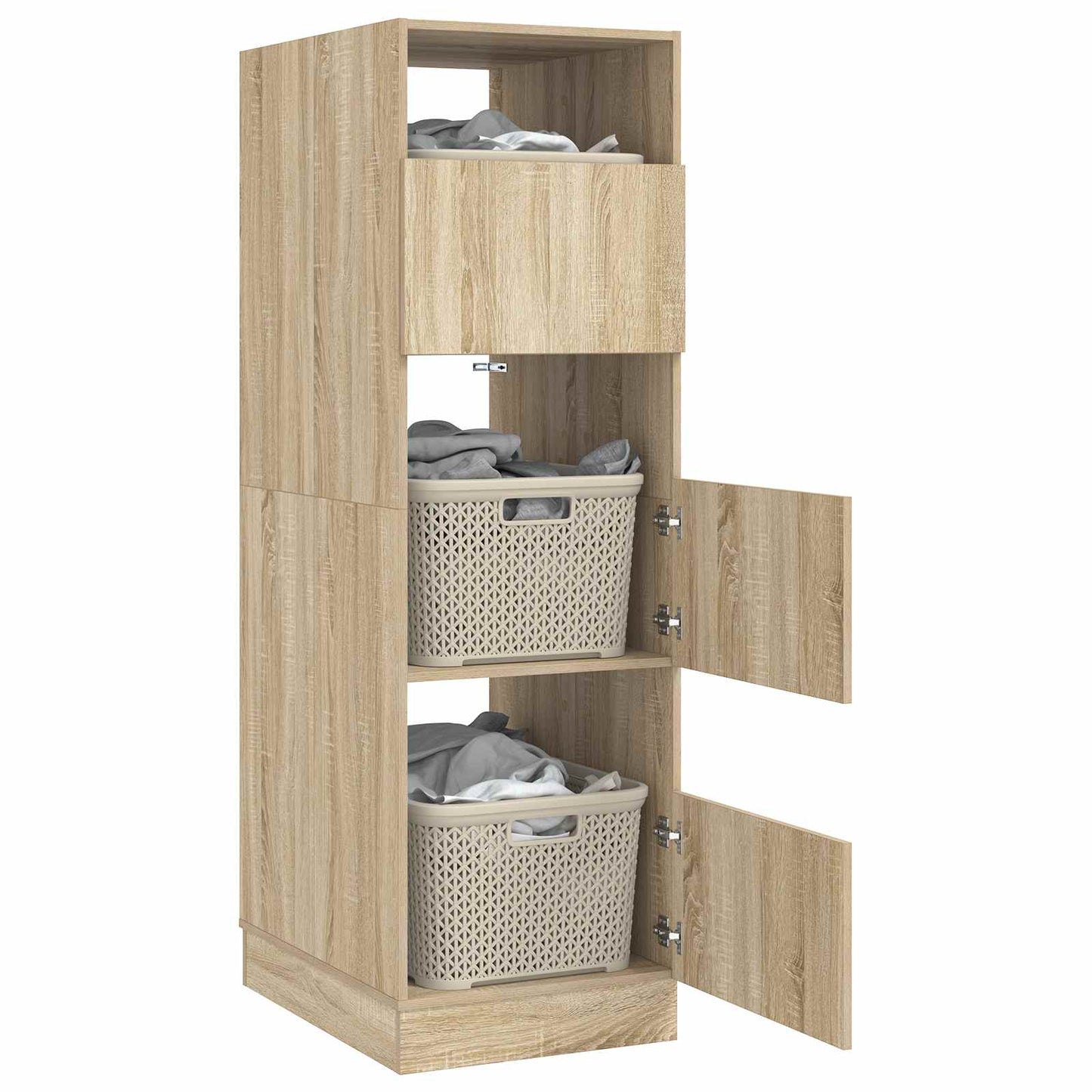 vidaXL Ντουλάπα Πλυσταριού Σονόμα 50 x 68 x 162 εκ Επεξεργασμένο ξύλο