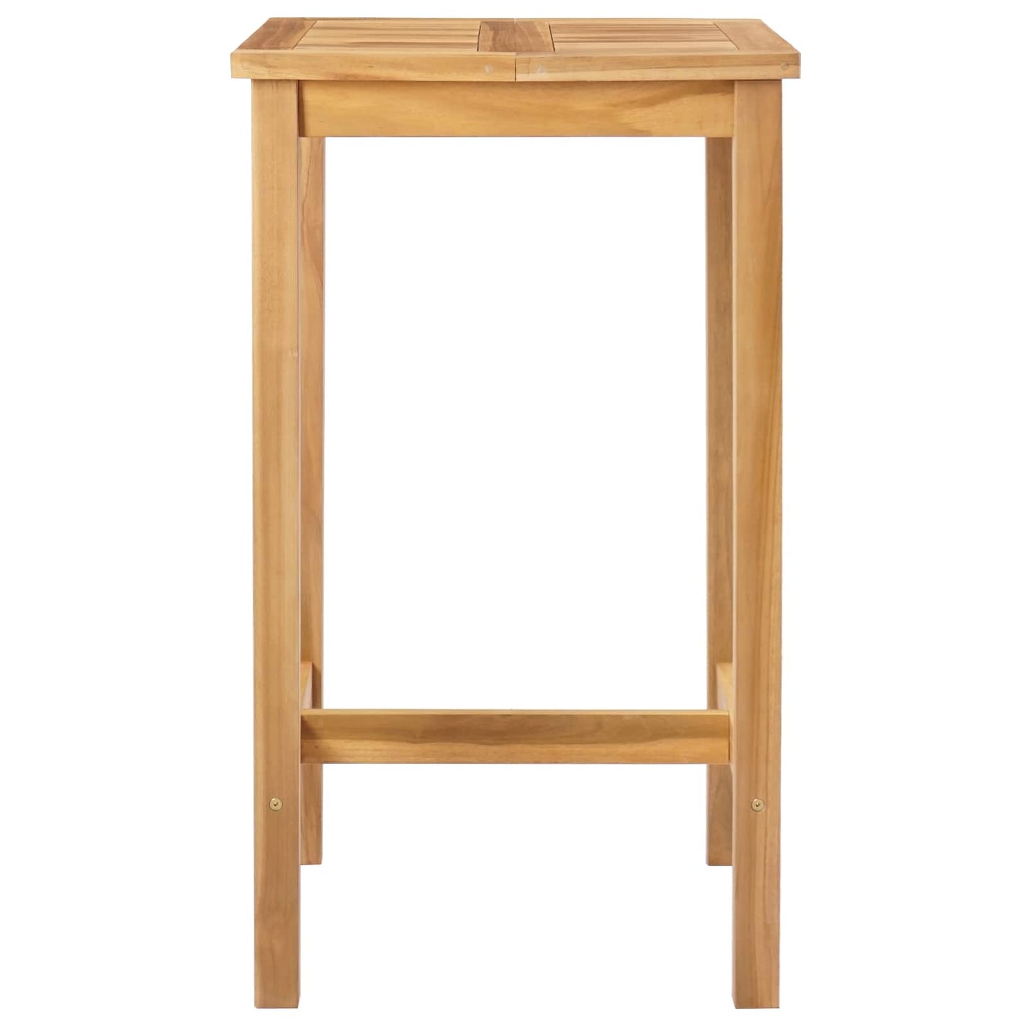 vidaXL Τραπέζι μπαρ Φυσικό 60 x 60 x 105 cm Στερεό Τίκ