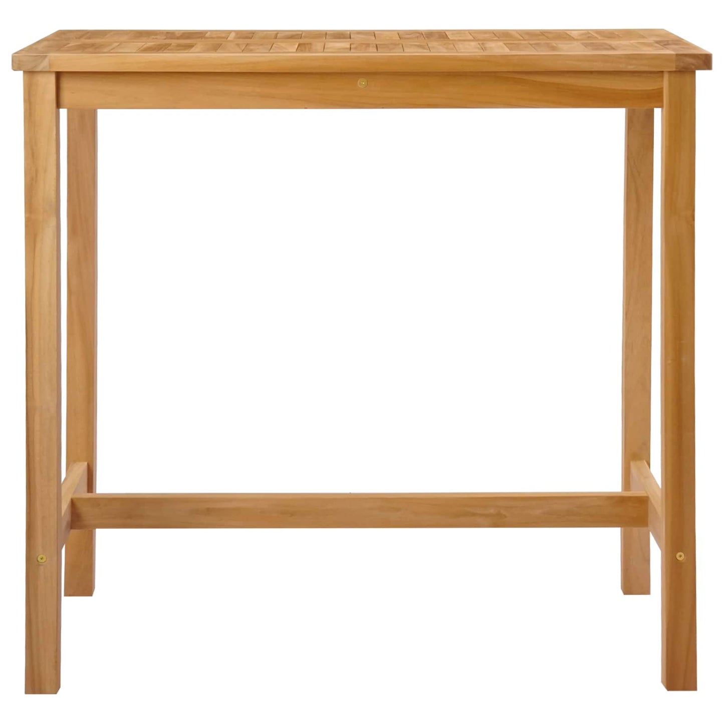 vidaXL Τραπέζι μπαρ Φυσικό 110 x 60 x 105 cm Στερεό Τίκ