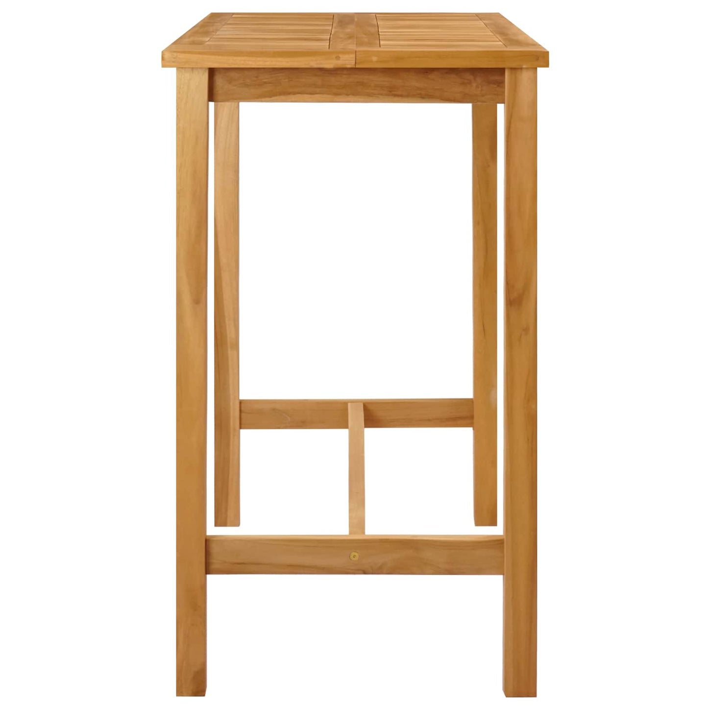 vidaXL Τραπέζι μπαρ Φυσικό 110 x 60 x 105 cm Στερεό Τίκ