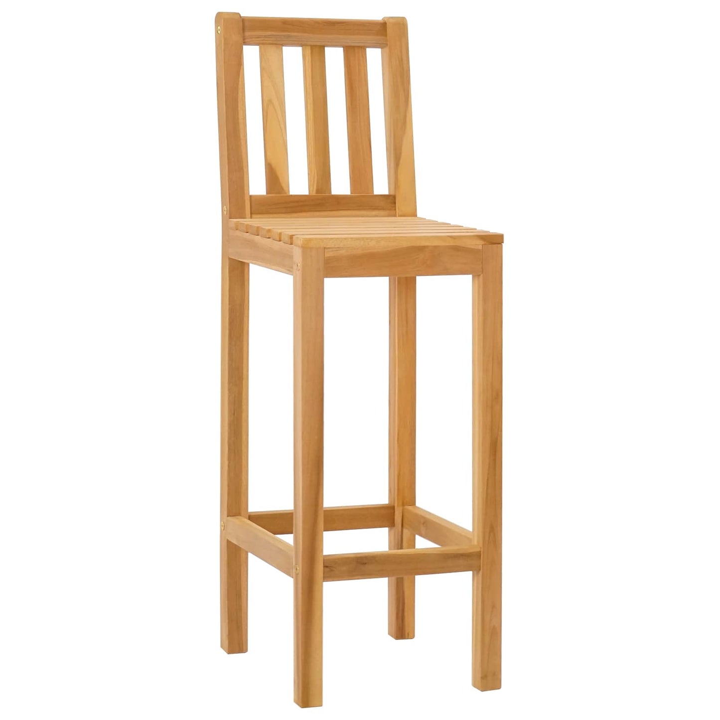 vidaXL Καρέκλα Μπαρ 2 pcs Ανέπεξεργαστο 35 x 45 x 110 εκ.