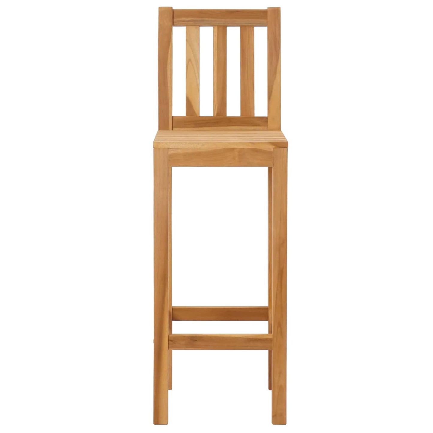 vidaXL Καρέκλα Μπαρ 2 pcs Ανέπεξεργαστο 35 x 45 x 110 εκ.