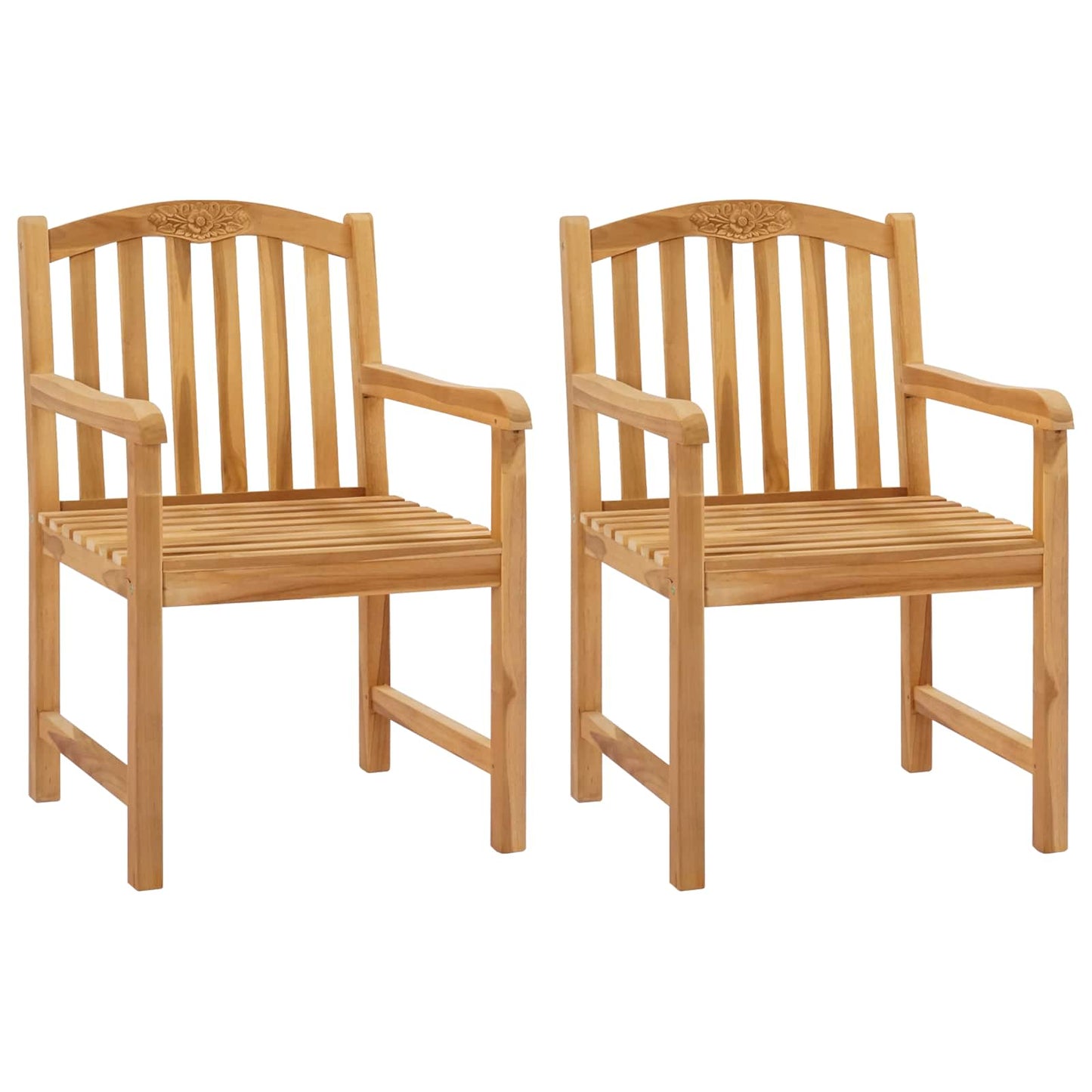 vidaXL Χειροποίητη καρέκλα ροζ 2 pcs Φυσικό 58 x 60 x 90 εκ