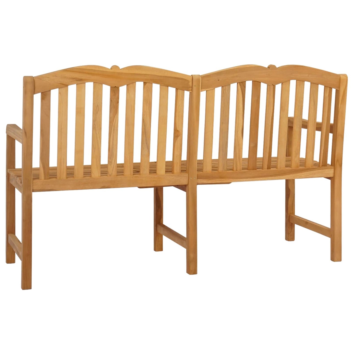 vidaXL Χειροποίητη Ροζ Παγκάκι Φυσικό 155 x 60 x 94 εκ Στερεό Ξύλο Τίκ