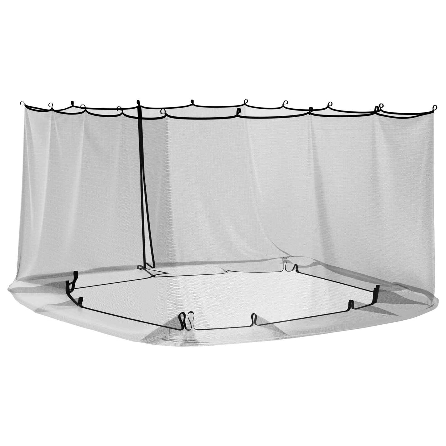 vidaXL Κουνούπι για Περίπτερο 220 mesh Μαύρο 3,6 x 3 x 2 μ Πολυεστέρας
