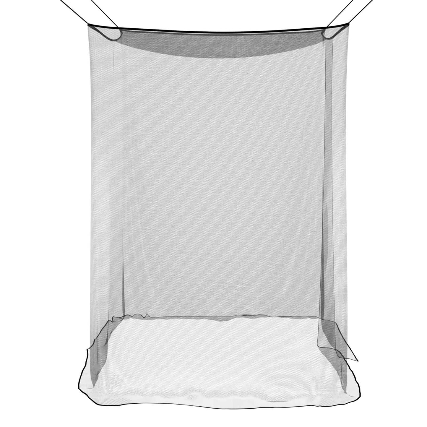 vidaXL Δίχτυ κουνουπιών για κρεβάτι 156 mesh Μαύρο 220 x 100 x 150 εκ