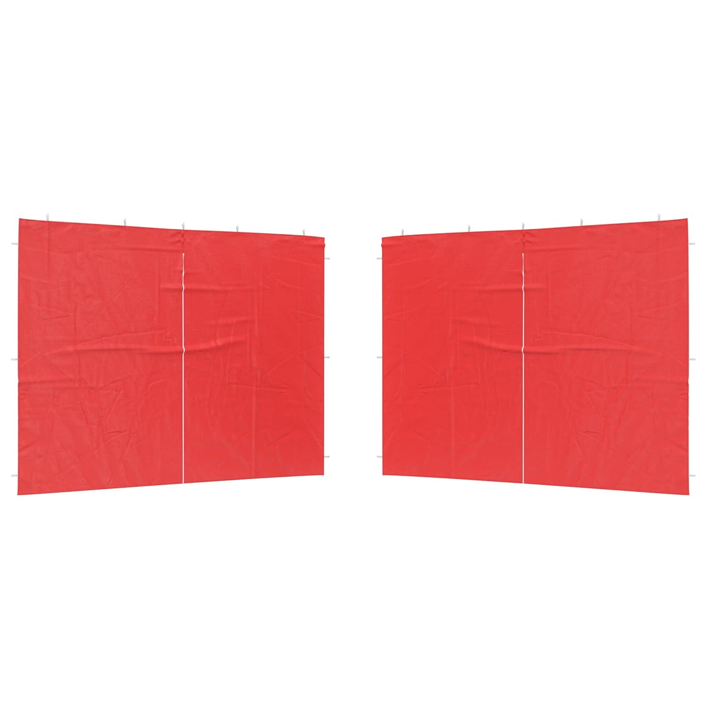 vidaXL Πλευρική Σκηνής Πάρτι 2 pcs Κόκκινο 300 x 195 εκ