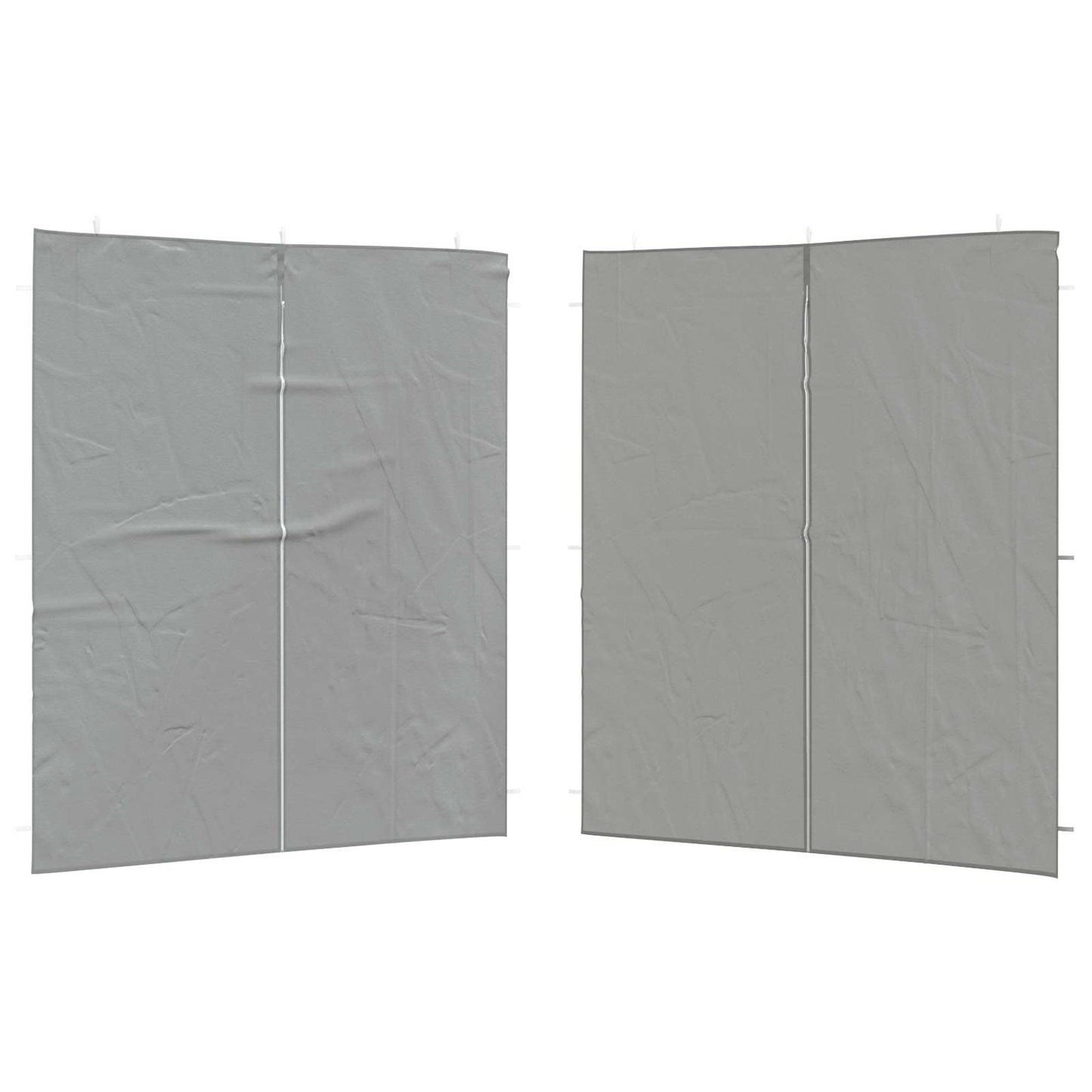 vidaXL Πλευρική Σκηνής Πάρτι 2 pcs Ανοιχτό γκρι 200 x 195 εκ.