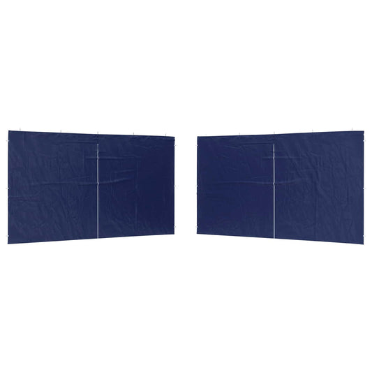 vidaXL Πλευρική Σκηνής Πάρτι 2 pcs Μπλε 400 x 195 εκ.