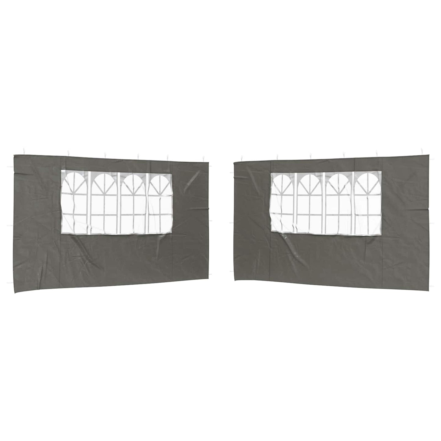 vidaXL Πλευρική Σκηνής Πάρτι 2 pcs 400 x 195 εκ. Ανθρακί
