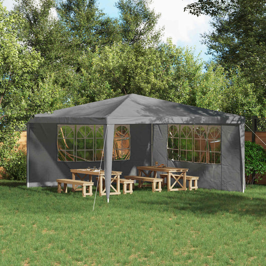 vidaXL Πλευρική Σκηνής Πάρτι 2 pcs 400 x 195 εκ. Ανοιχτό γκρι