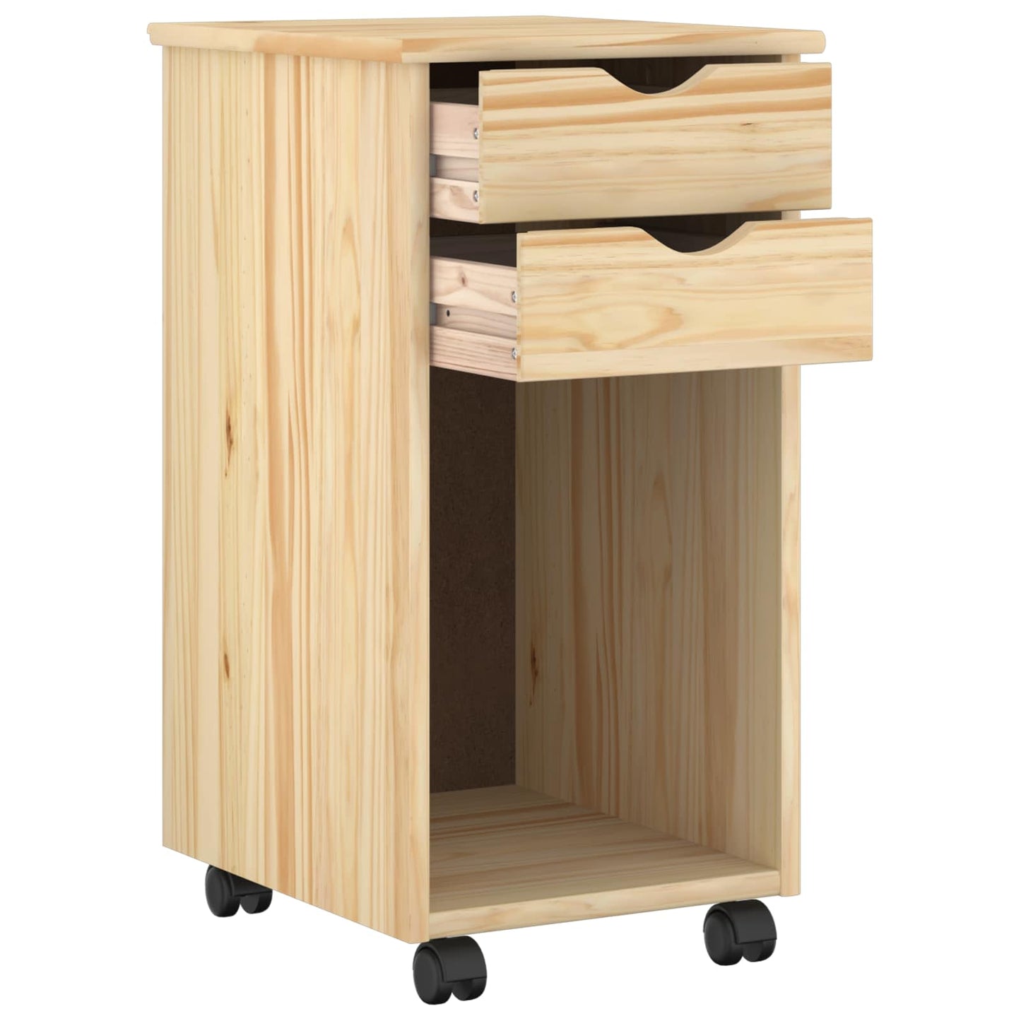 vidaXL Κινητό Ντουλάπι 34 x 39 x 65,5 cm Στερεό πεύκο Καφέ