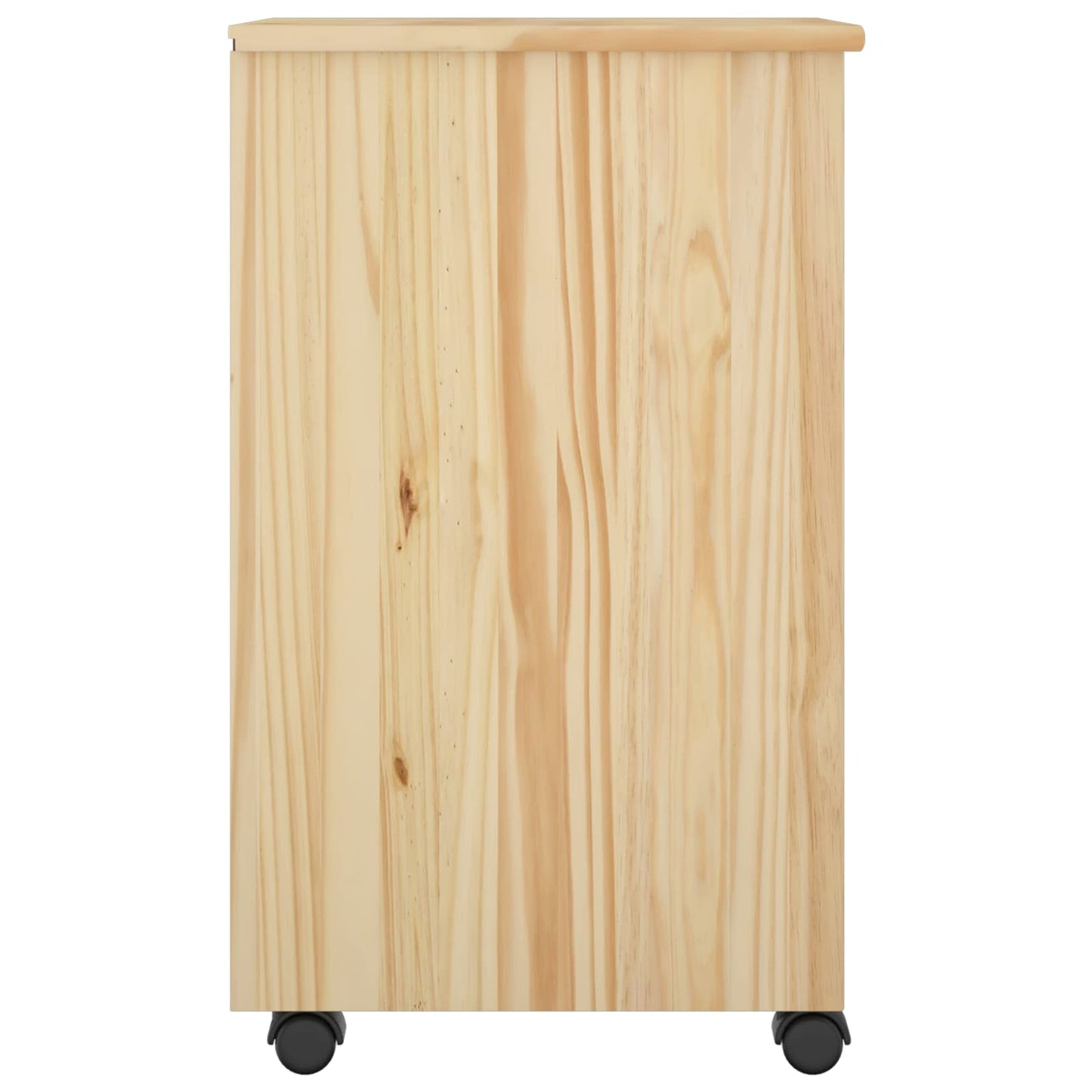 vidaXL Κινητό Ντουλάπι 34 x 39 x 65,5 cm Στερεό πεύκο Καφέ