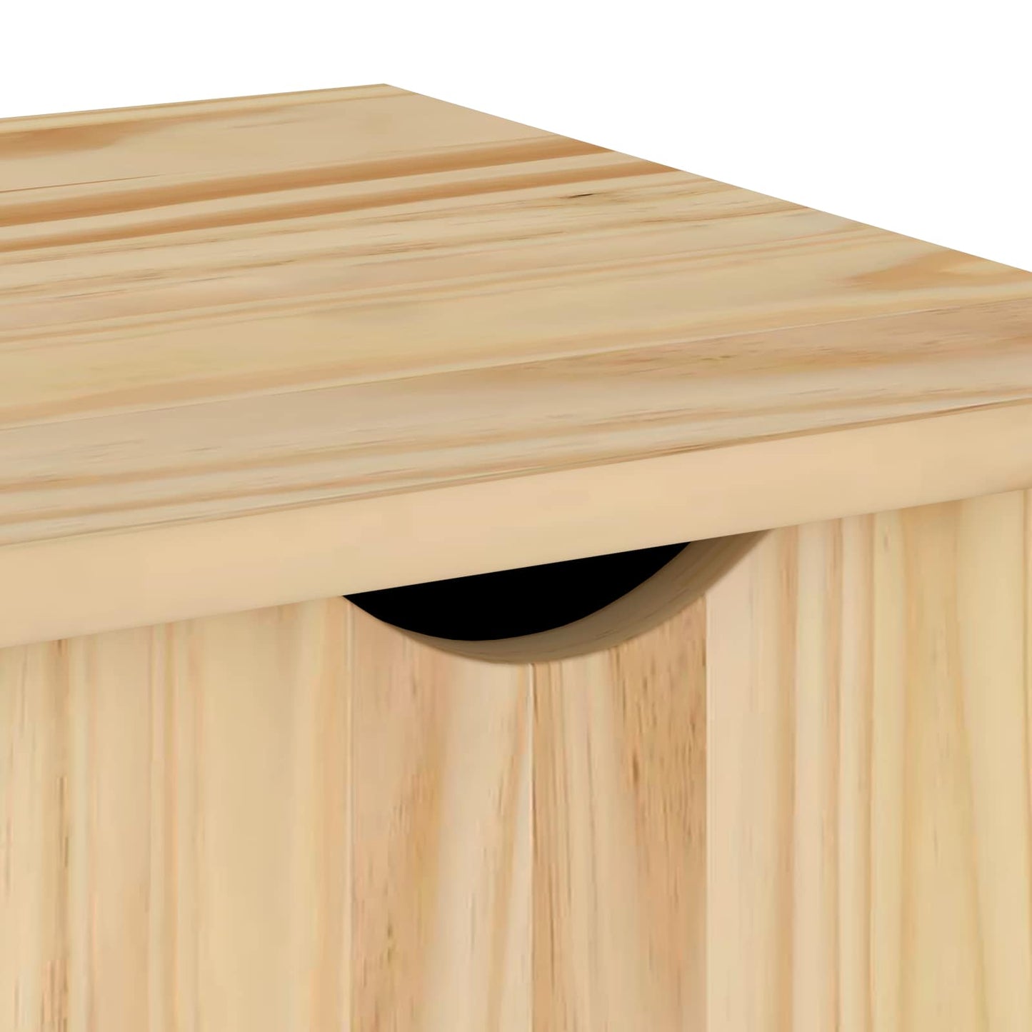 vidaXL Κινητό Ντουλάπι Καφέ 34 x 39 x 65,5 cm Στερεό ξύλο πεύκου