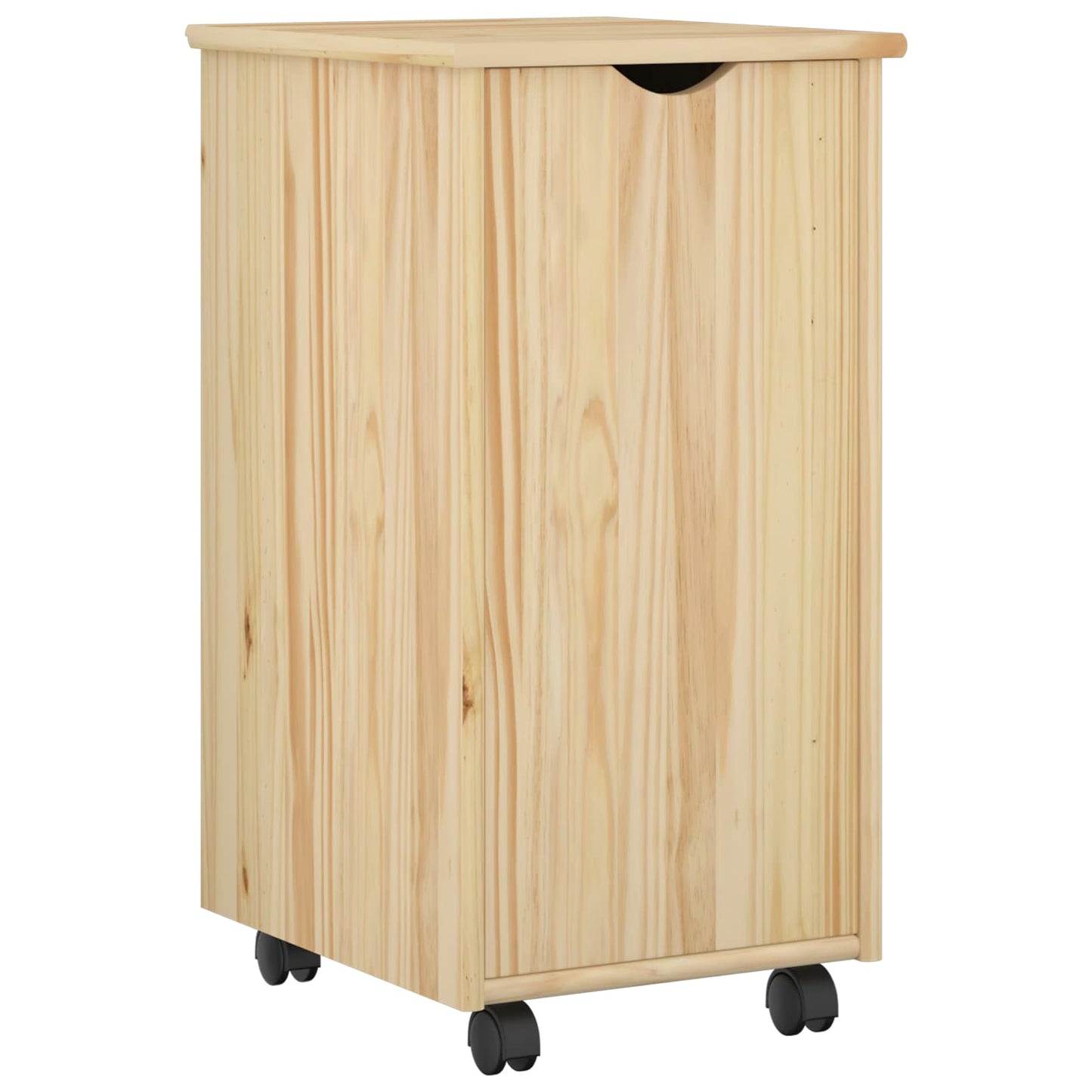 vidaXL Κινητό Ντουλάπι Καφέ 34 x 39 x 65,5 cm Στερεό ξύλο πεύκου