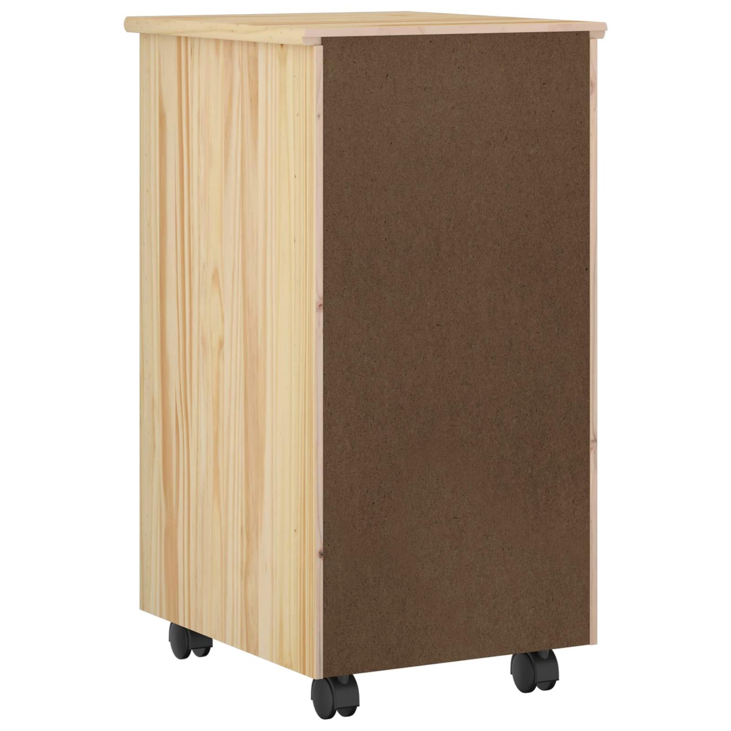 vidaXL Κινητό Ντουλάπι Καφέ 34 x 39 x 65,5 cm Στερεό ξύλο πεύκου