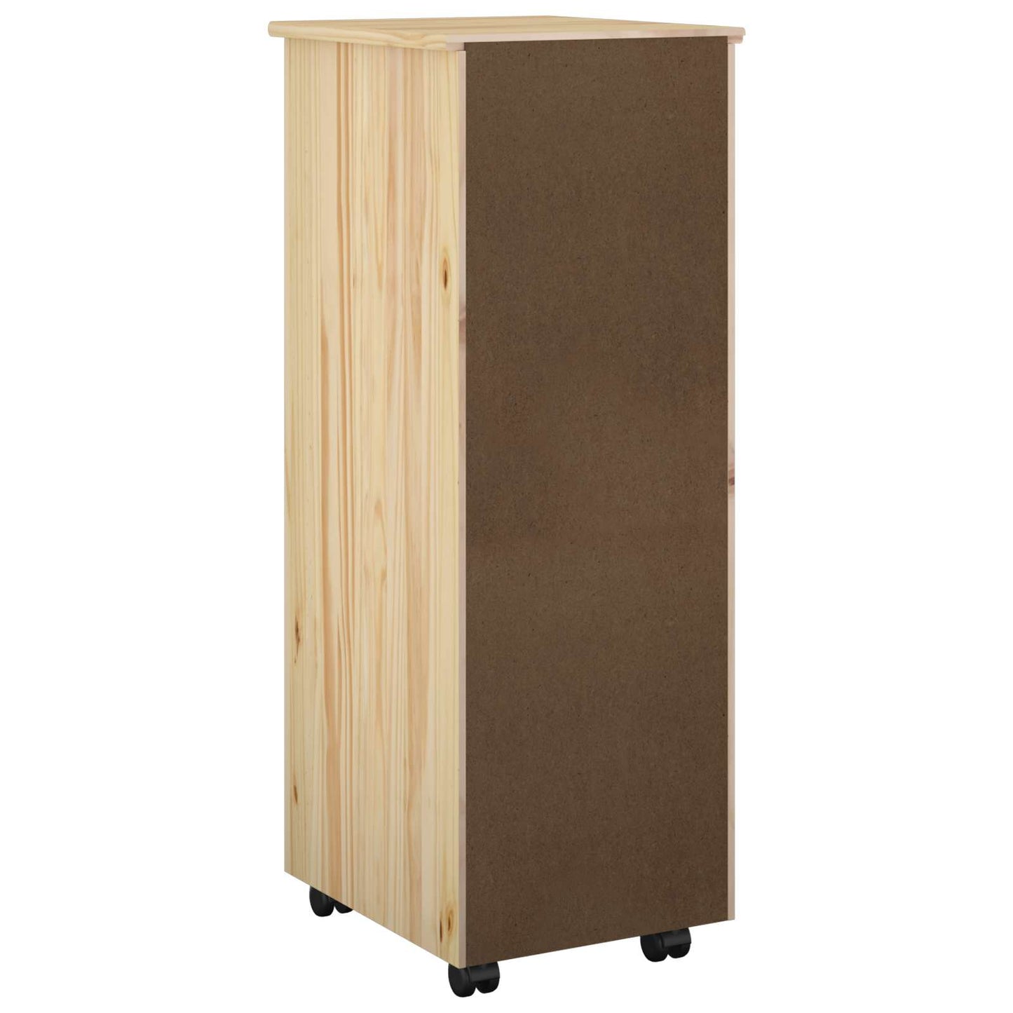 vidaXL Κινητό Ντουλάπι 34 x 39 x 93,5 εκ Στερεό ξύλο πεύκου Καφέ