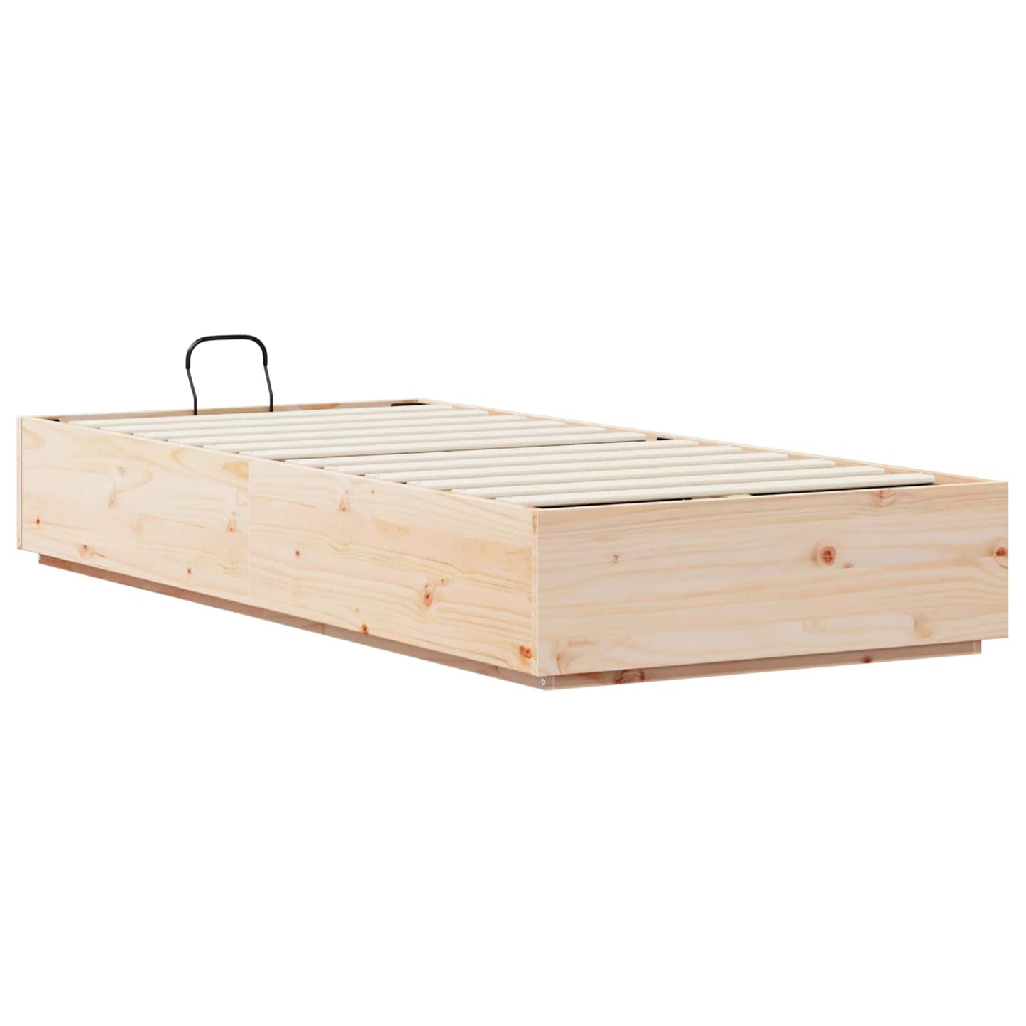 vidaXL Κρεβάτι Οθωμανικού Τύπου Φυσικό 90 x 200 cm Στερεό πεύκο