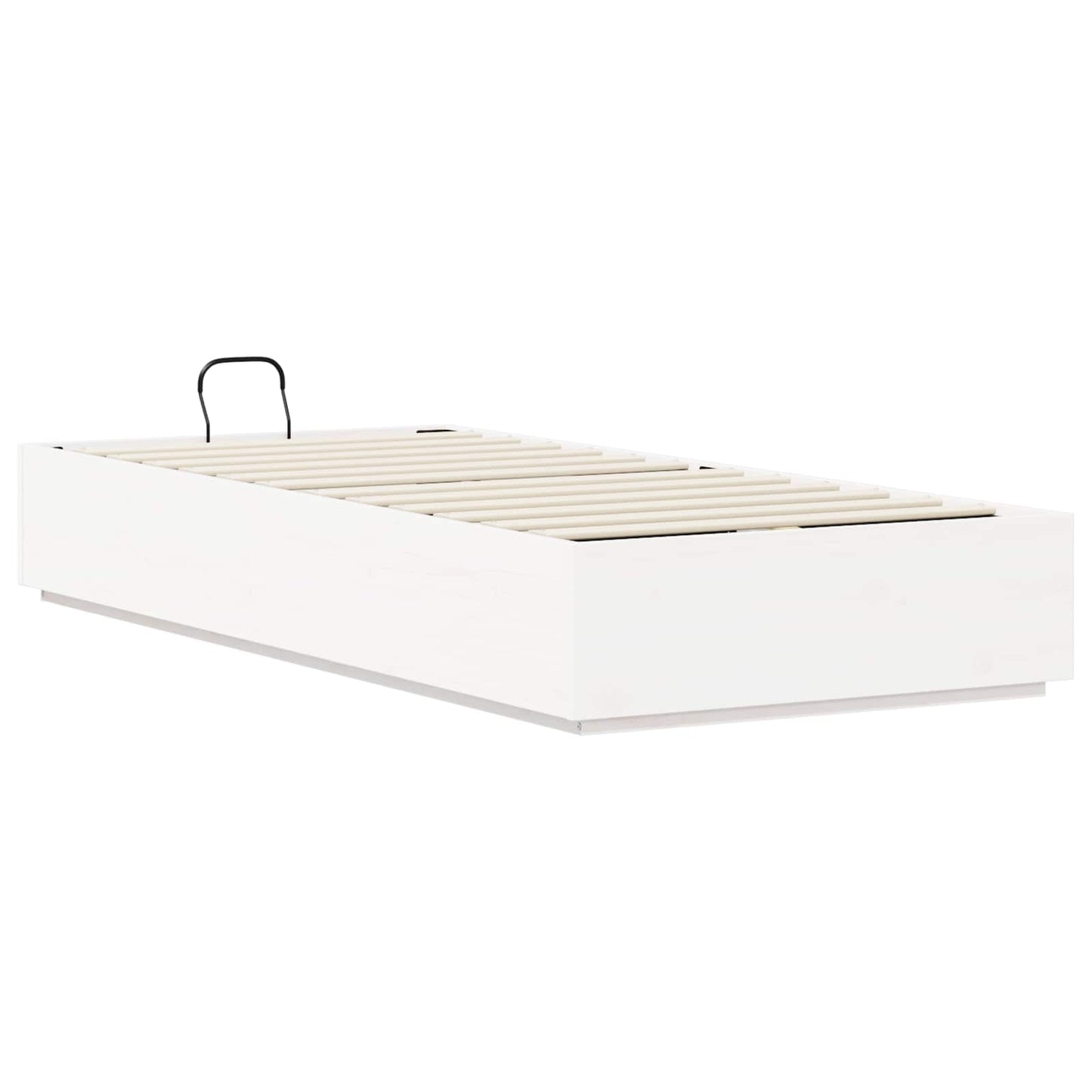 vidaXL Κρεβάτι Οθωμανικού Τύπου Λευκός 90 x 200 cm Στερεό πεύκο