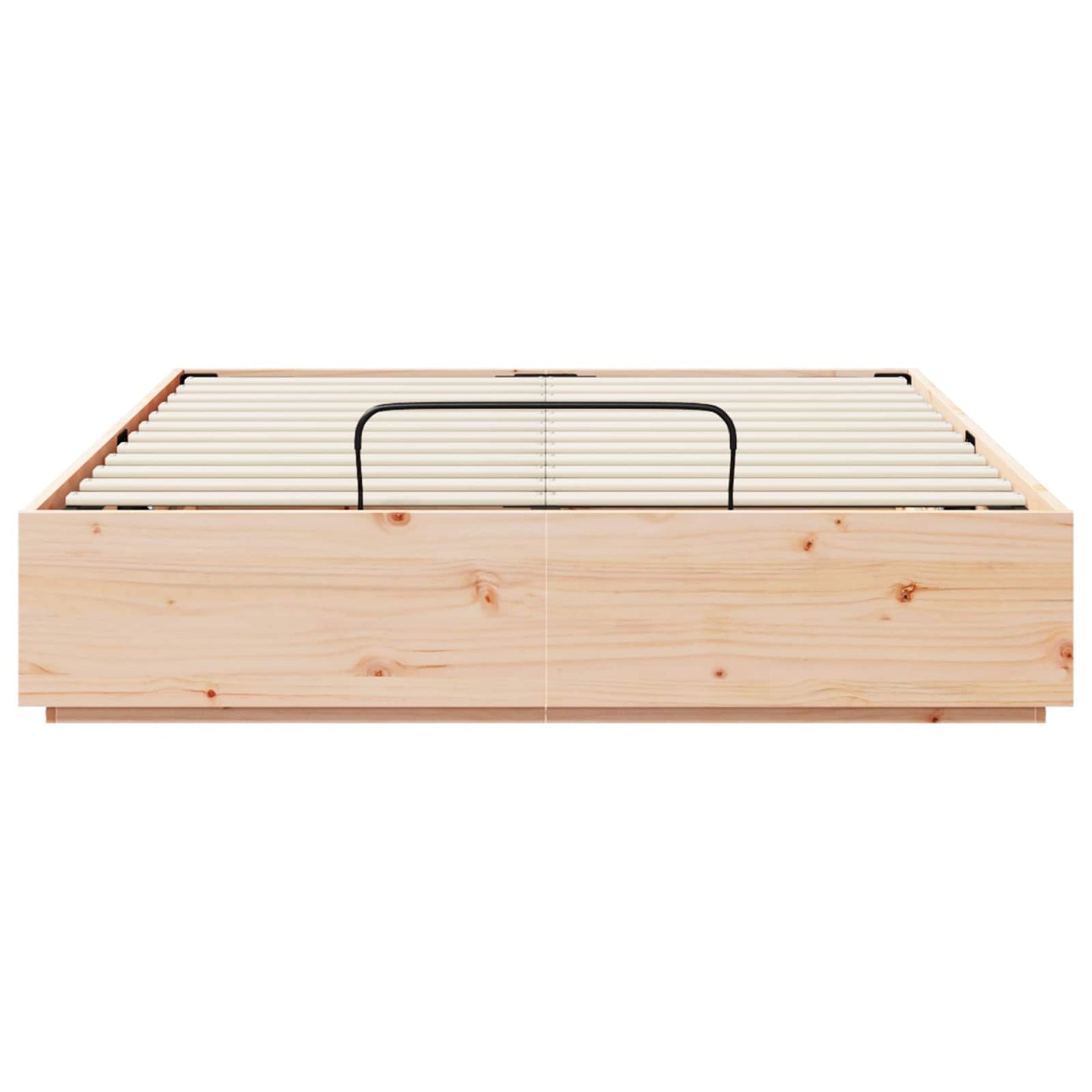vidaXL Κρεβάτι Οθωμανικού Τύπου Φυσικό 120 x 190 cm Στερεό πεύκο