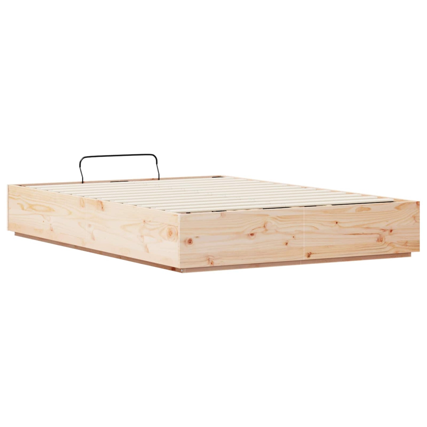 vidaXL Κρεβάτι Οθωμανικού Τύπου Φυσικό 120 x 200 cm Στερεό πεύκο