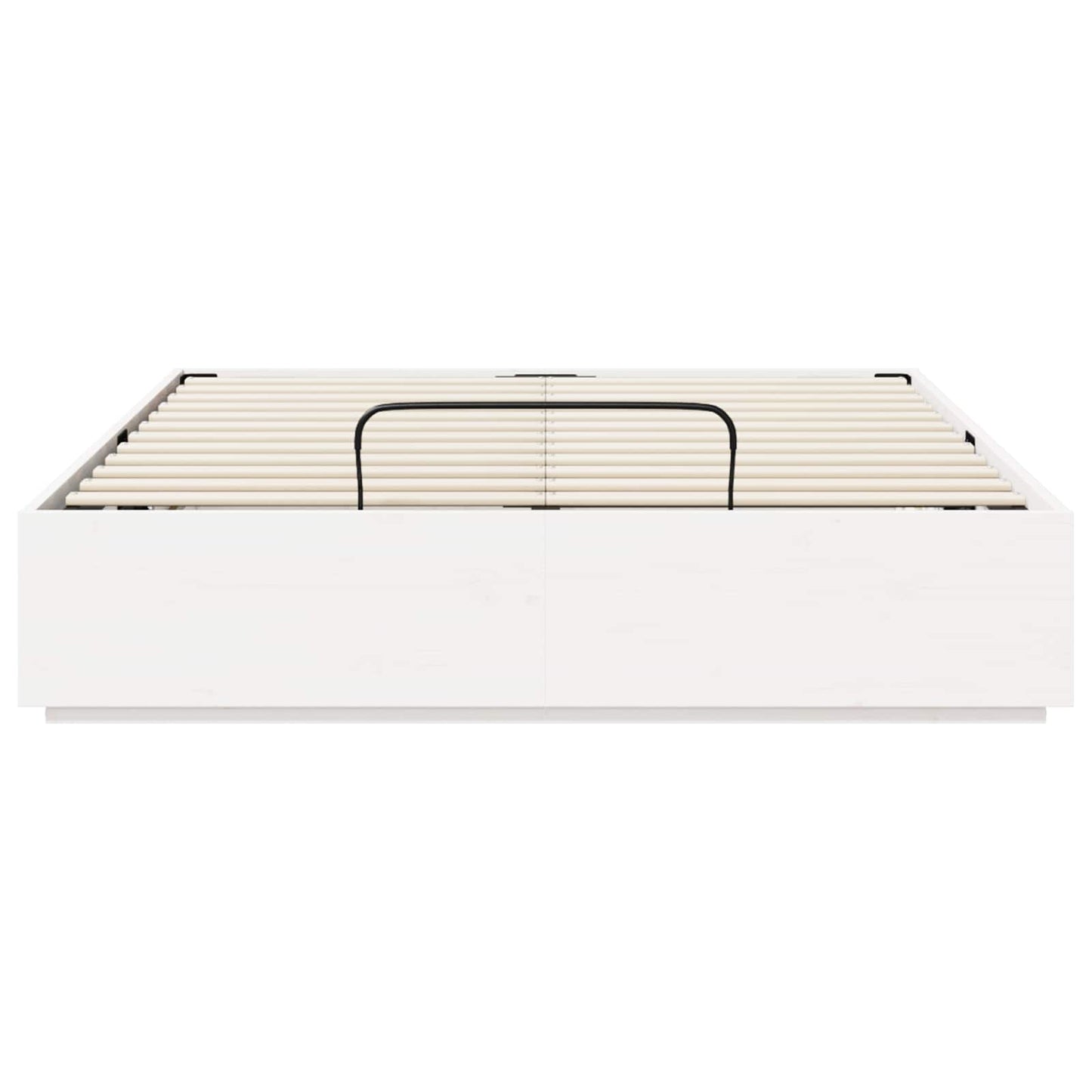 vidaXL Κρεβάτι Οθωμανικού Τύπου Λευκός 140 x 200 cm Στερεό πεύκο