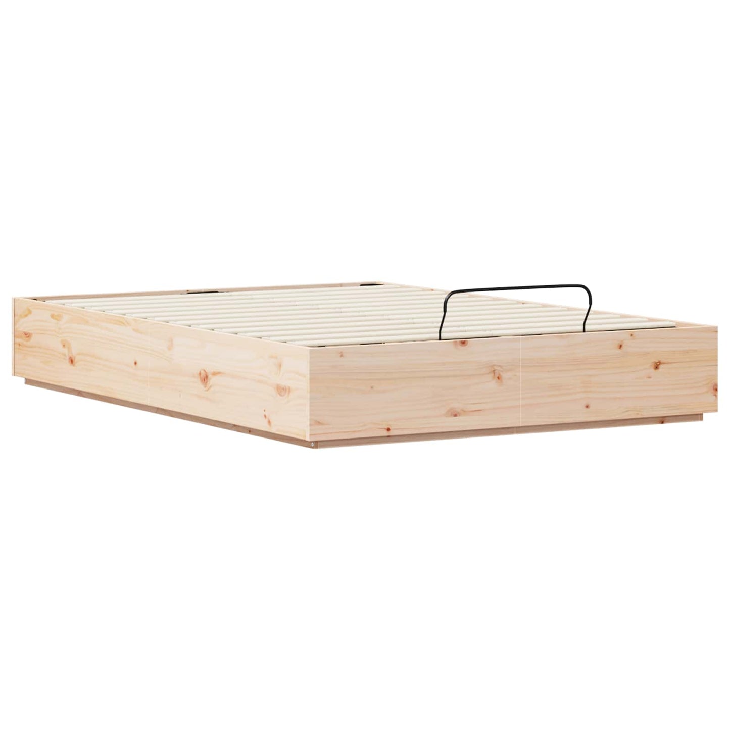 vidaXL Κρεβάτι Οθωμανικού Τύπου Φυσικό 160 x 200 cm Στερεό πεύκο