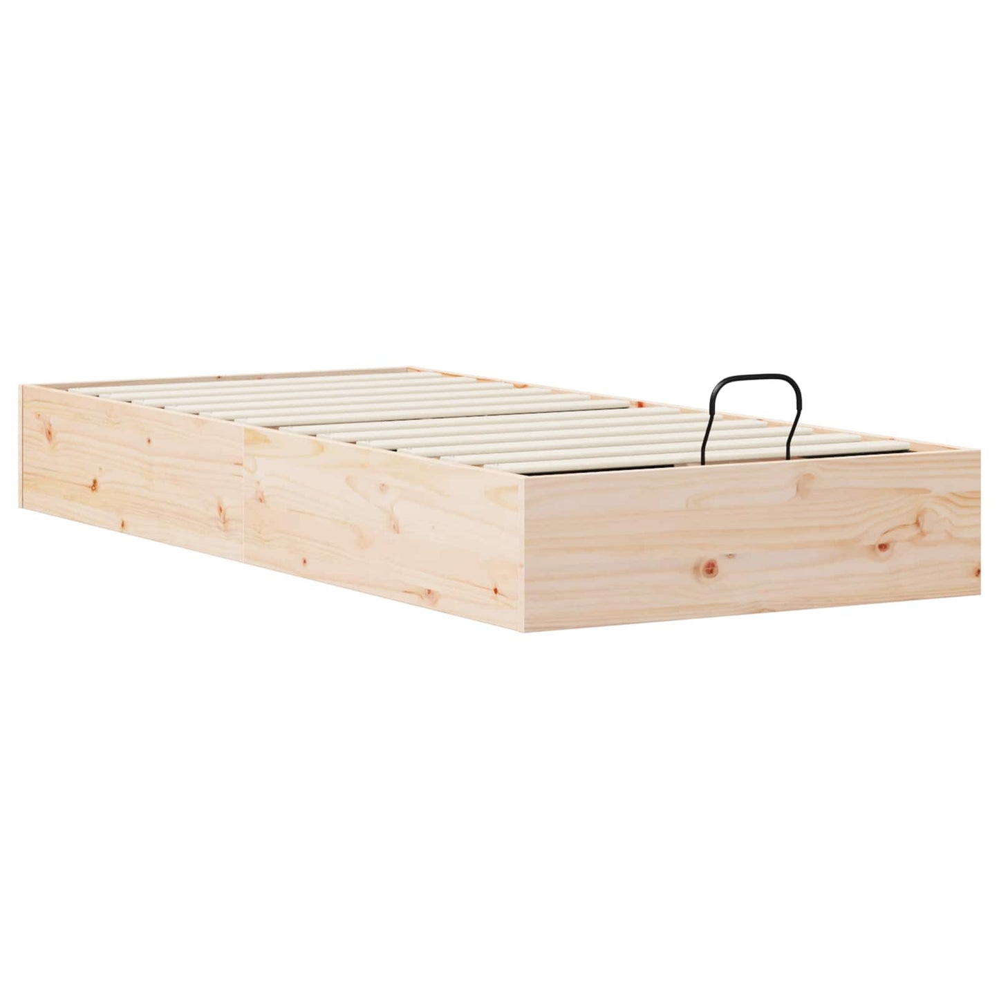 vidaXL Κρεβάτι Οθωμανών με Αποθηκευτικό Χώρο Φυσικό 90 x 190 cm