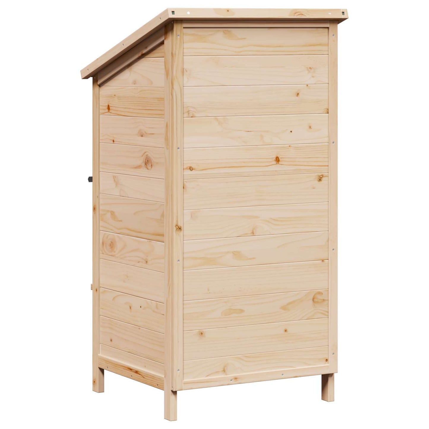 vidaXL Αποθήκη Κήπου Φυσικό 59 x 56 x 113,5 εκ Στερεό Ξύλο Πεύκου