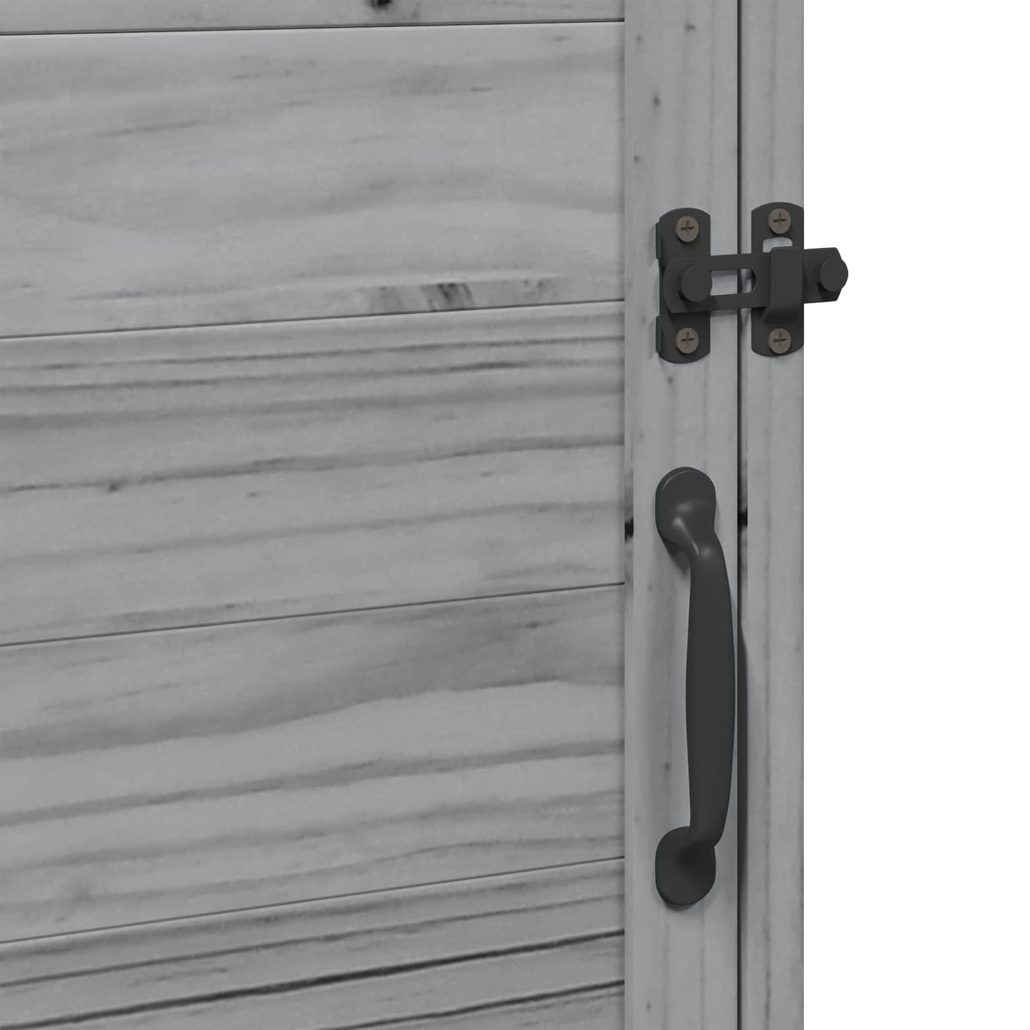 vidaXL Αποθήκη Κήπου Γκρι 59 x 56 x 113,5 εκ Στερεό Ξύλο Πεύκου