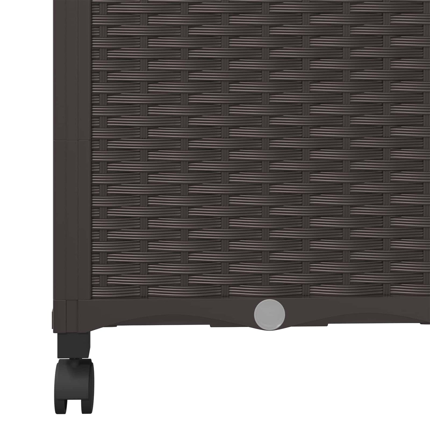 vidaXL Γλάστρα κήπου με πέργκολα & τροχούς Καφέ 80 x 40 x 146 εκ PP