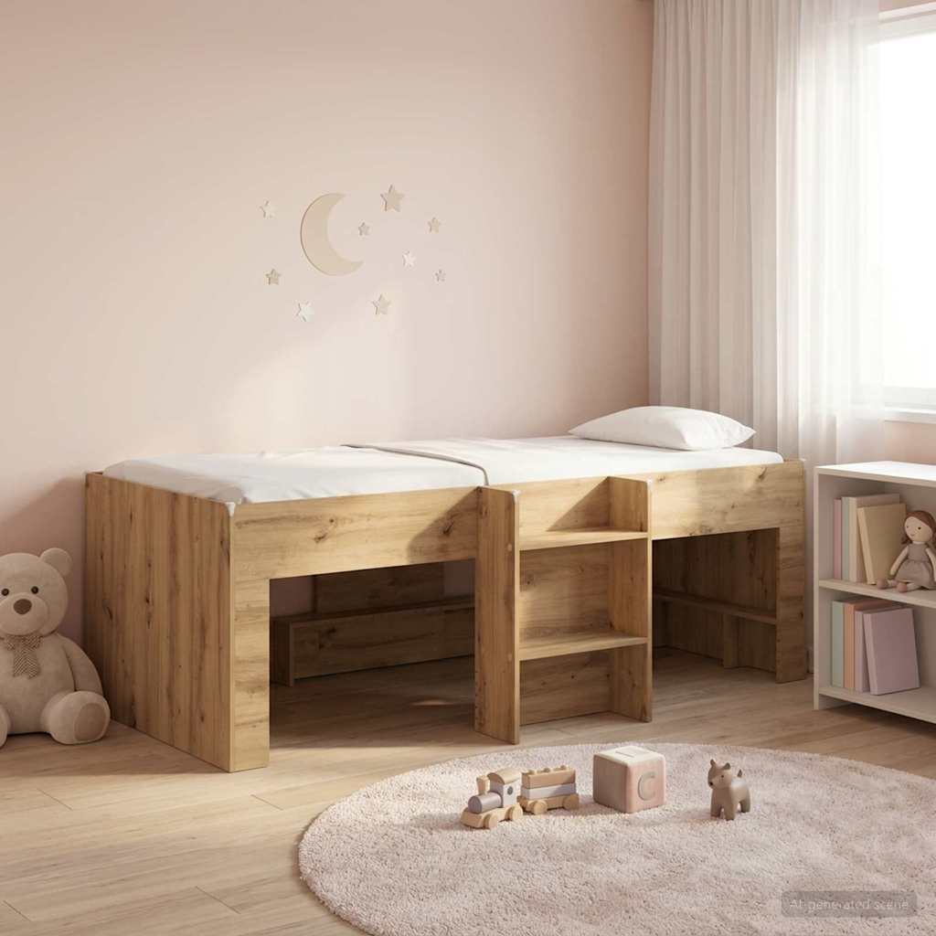 vidaXL Κρεβάτι Υψηλού Στυλ για Παιδιά 2 pcs Artisian Δρυς