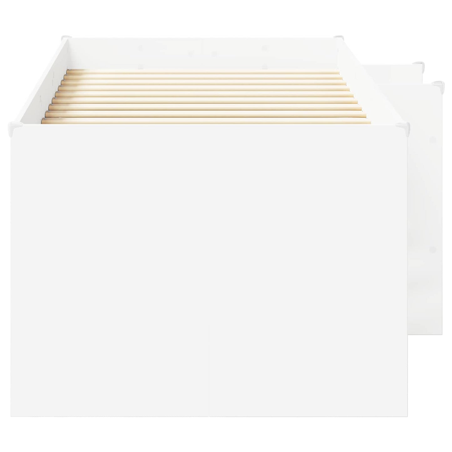 vidaXL Κρεβάτι Υψηλού Στυλ για Παιδιά 2 pcs Λευκό 90 x 200 cm