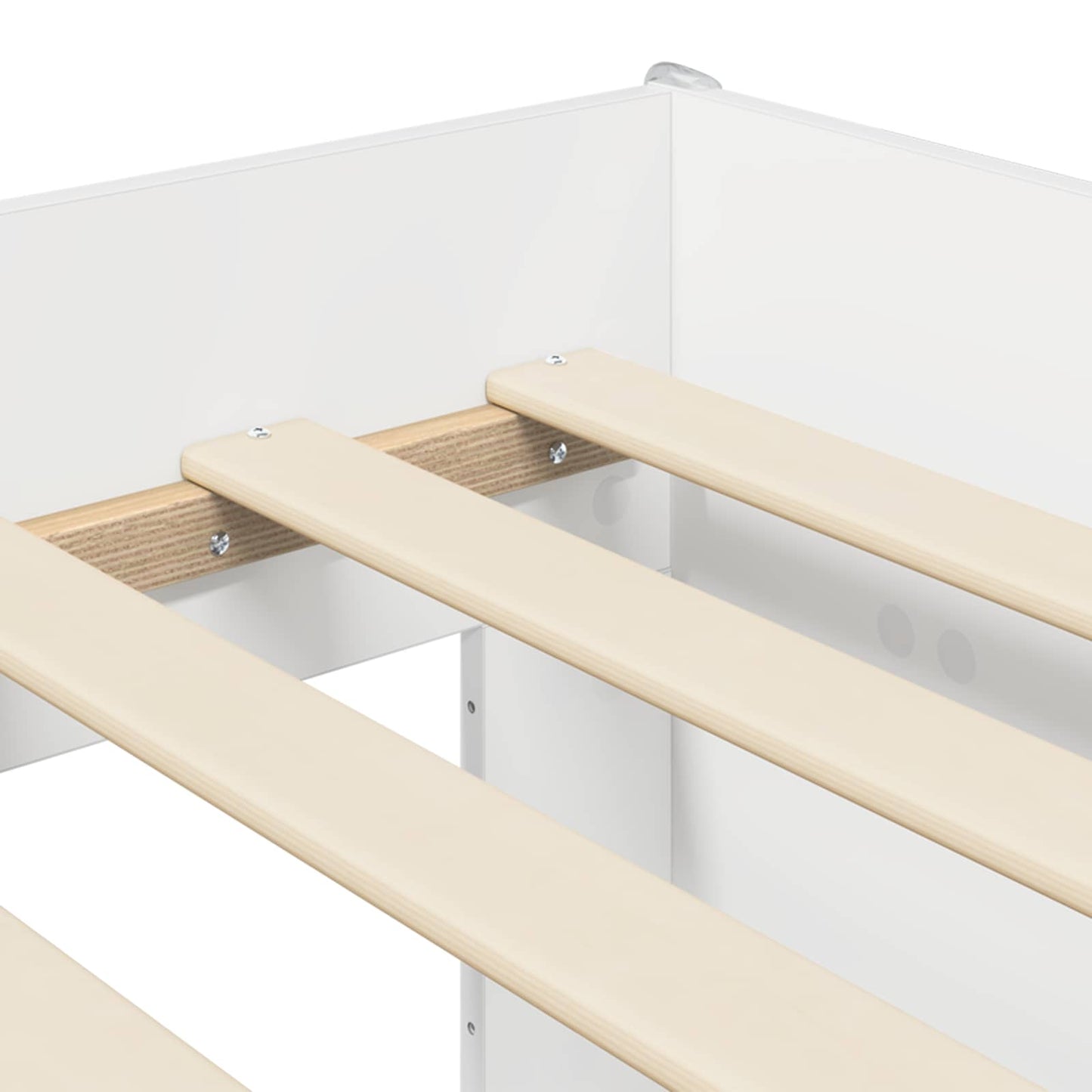 vidaXL Κρεβάτι Υψηλού Στυλ για Παιδιά 2 pcs Λευκό 98.5 x 200 εκ