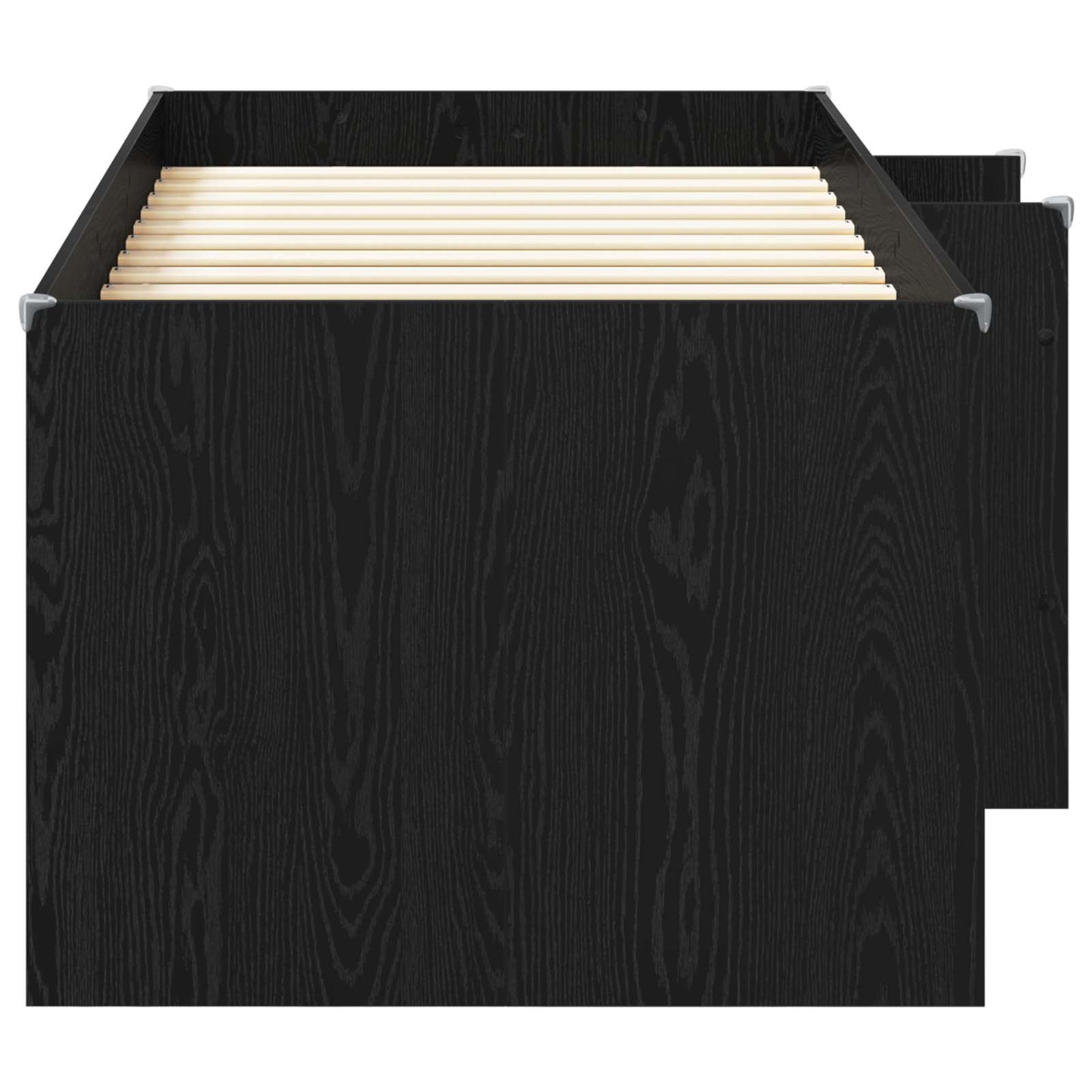 vidaXL Κρεβάτι Υψηλού Στυλ για Παιδιά 2 pcs Μαύρη Δρυς 98.5 x 200 εκ