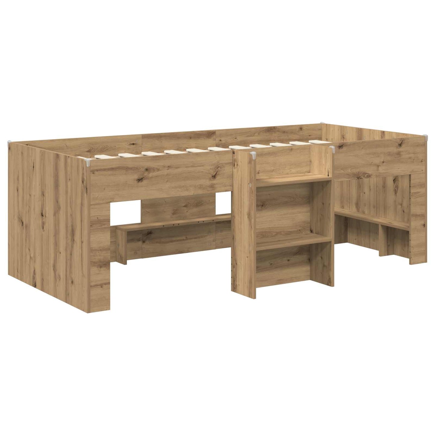 vidaXL Κρεβάτι Υψηλού Στυλ για Παιδιά 2 pcs Artisan Δρυς 98.5 x 200 εκ