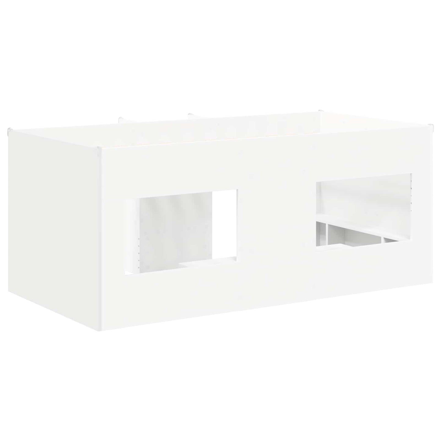 vidaXL Κρεβάτι Υψηλού Στυλ για Παιδιά 2 pcs Λευκό Επεξεργασμένο Ξύλο