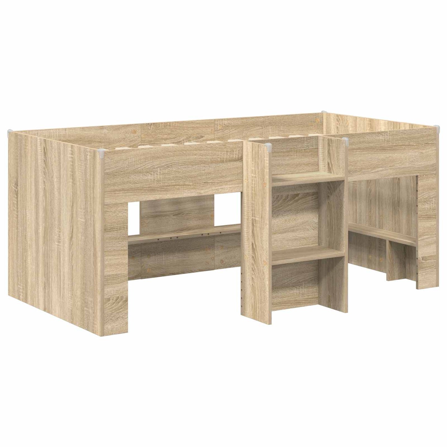 vidaXL Κρεβάτι Υψηλού Στυλ για Παιδιά 2 pcs Sonoma Επεξεργασμένο Ξύλο