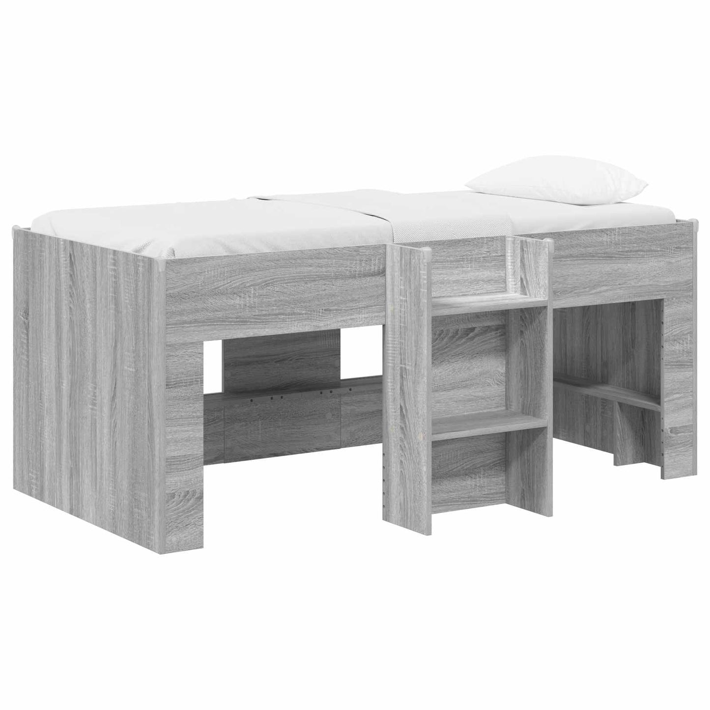 vidaXL Κρεβάτι Υψηλού Στυλ για Παιδιά 2 pcs Γκρι Sonoma