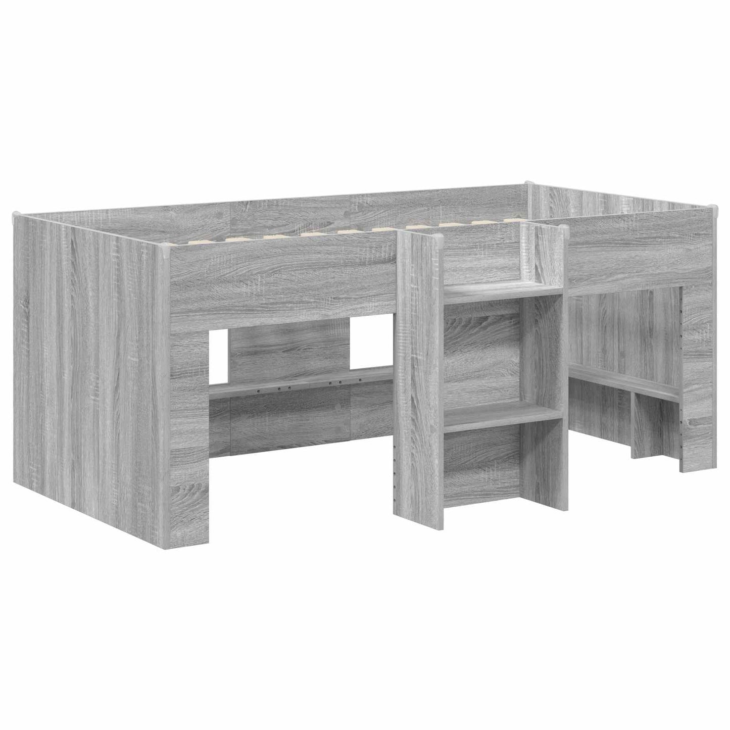 vidaXL Κρεβάτι Υψηλού Στυλ για Παιδιά 2 pcs Γκρι Sonoma