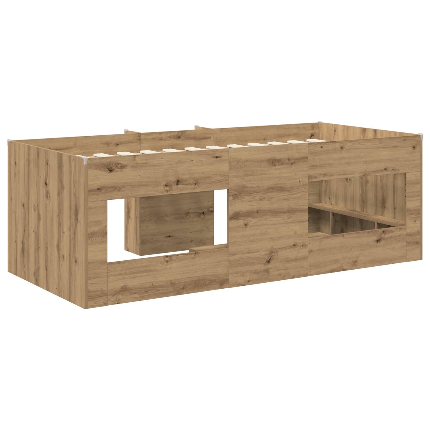 vidaXL Κρεβάτι Υψηλού Στυλ για Παιδιά 2 pcs Artisan Δρυς 90 x 190 cm